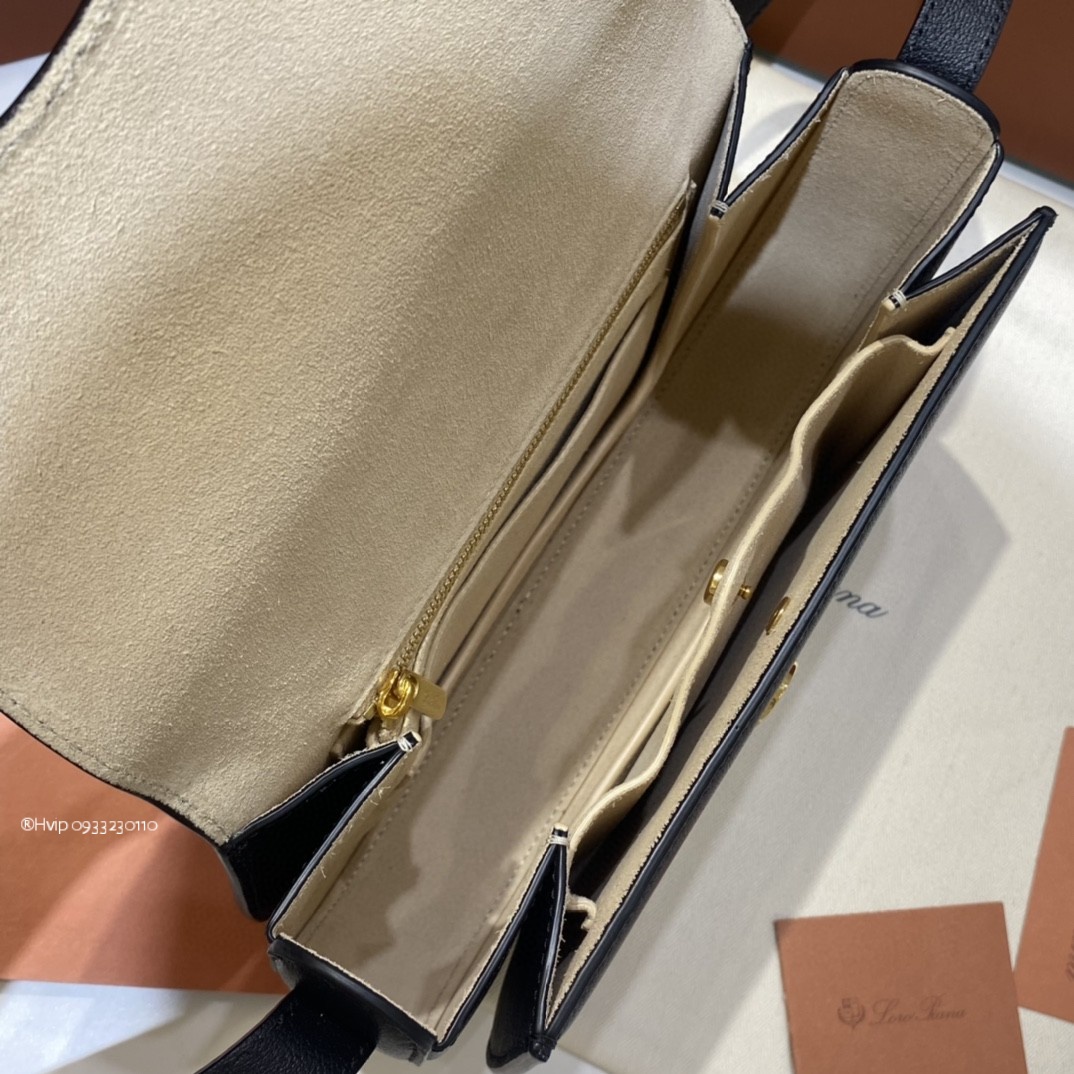 Delvaux small Ghiera bag Smooth Calfskin FAO1146 Black (8000)