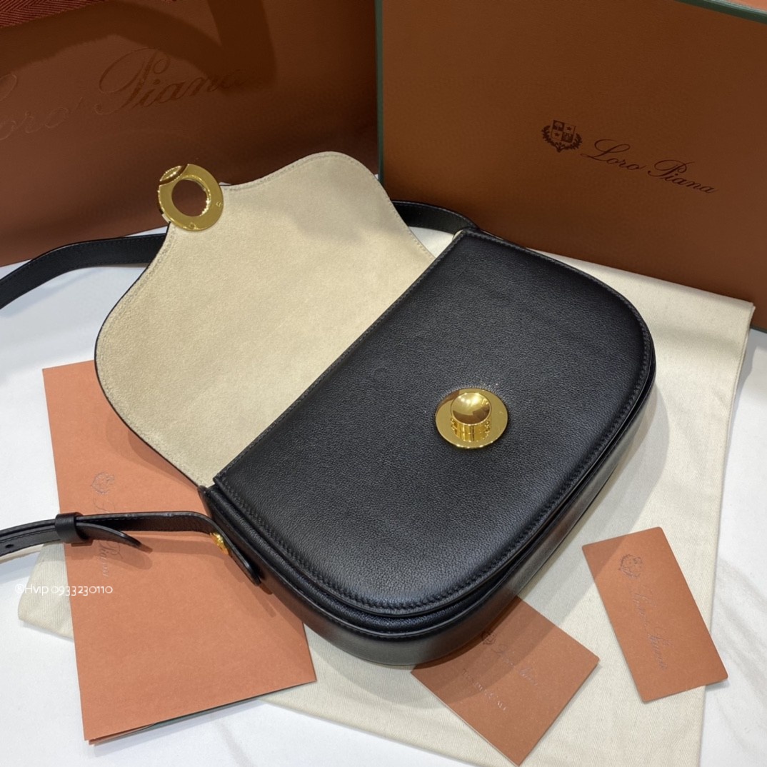 Delvaux small Ghiera bag Smooth Calfskin FAO1146 Black (8000)
