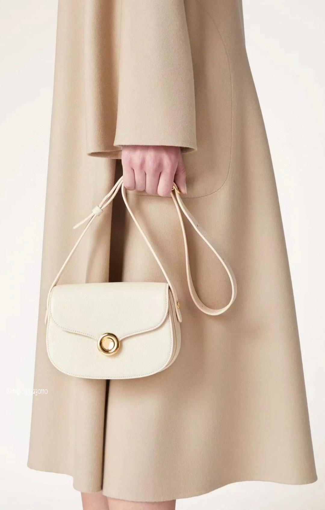 Delvaux small Ghiera bag Smooth Calfskin FAO1146 Lotus Root (A0DL)