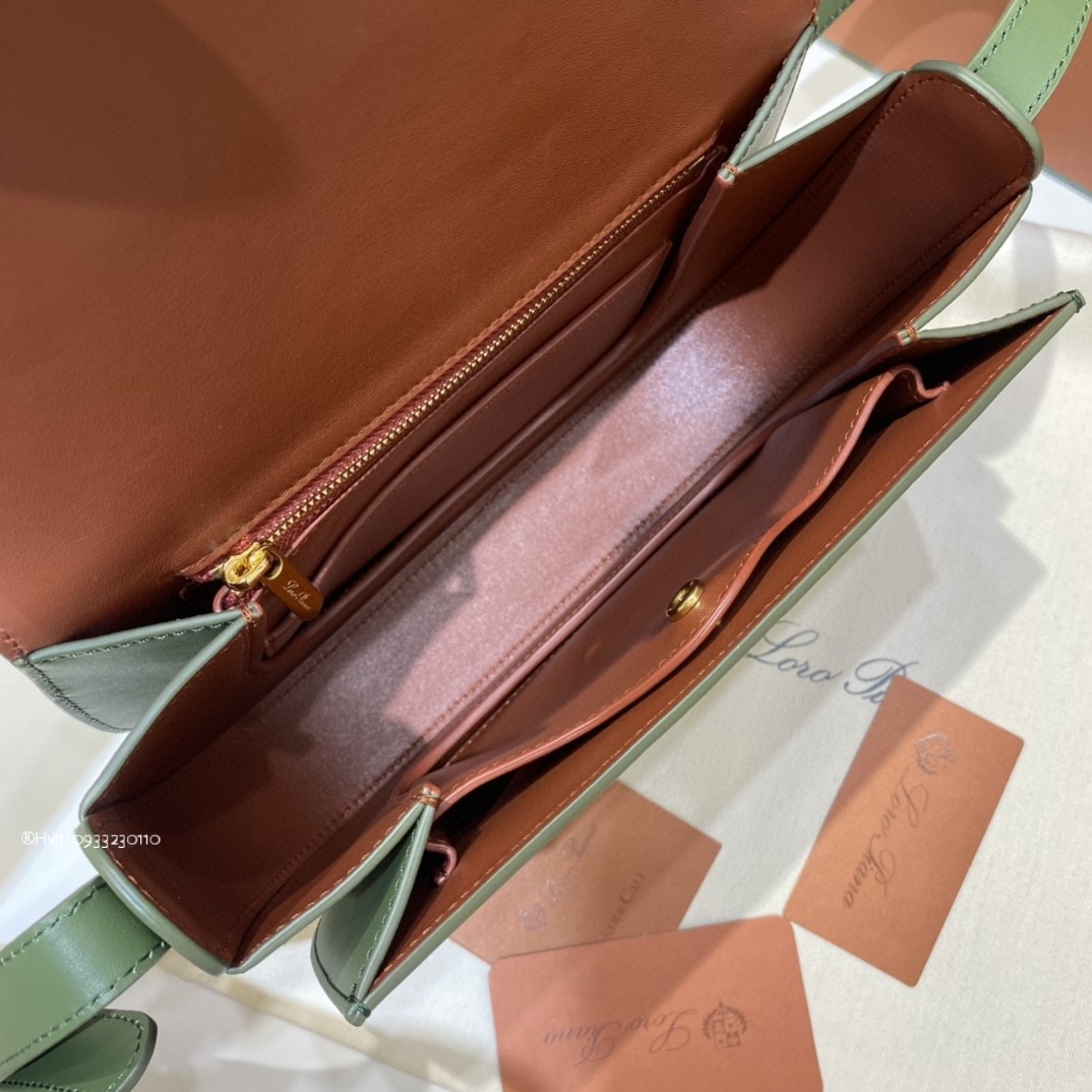 Delvaux small Ghiera bag Smooth Calfskin FAO1146 Azuki Beans/dark Lichen Green (B4AX)