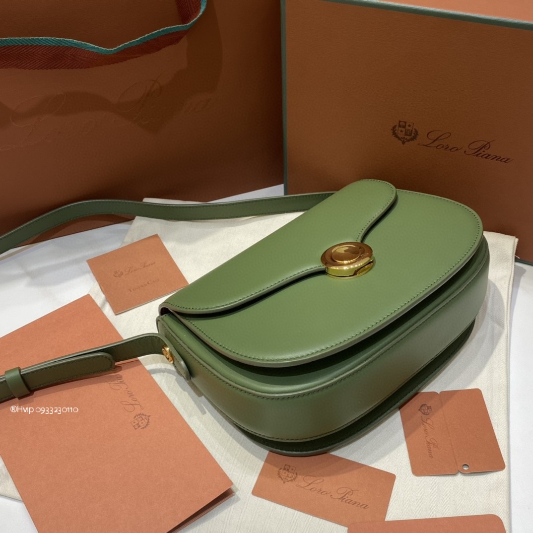 Delvaux small Ghiera bag Smooth Calfskin FAO1146 Azuki Beans/dark Lichen Green (B4AX)