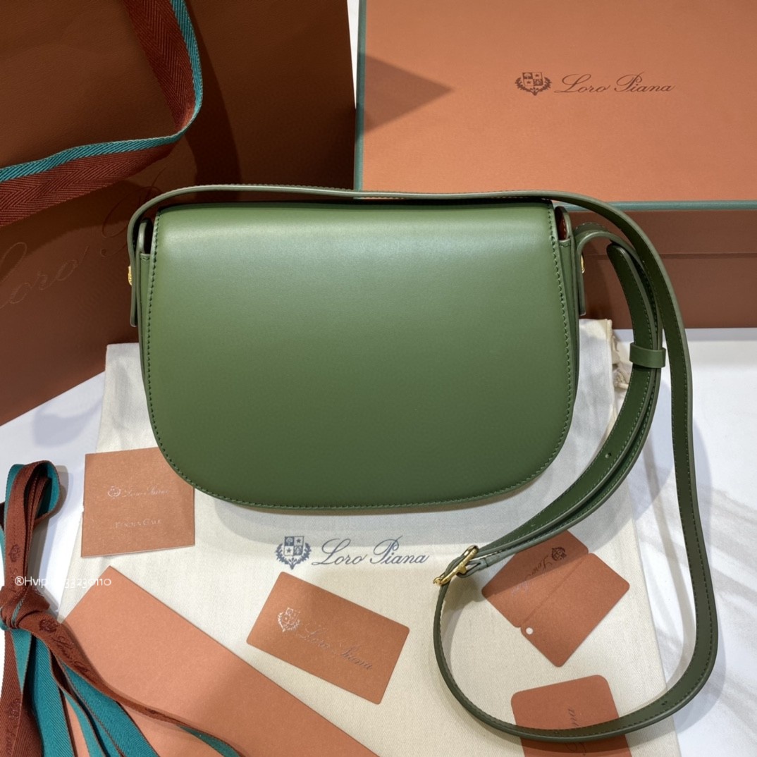 Delvaux small Ghiera bag Smooth Calfskin FAO1146 Azuki Beans/dark Lichen Green (B4AX)