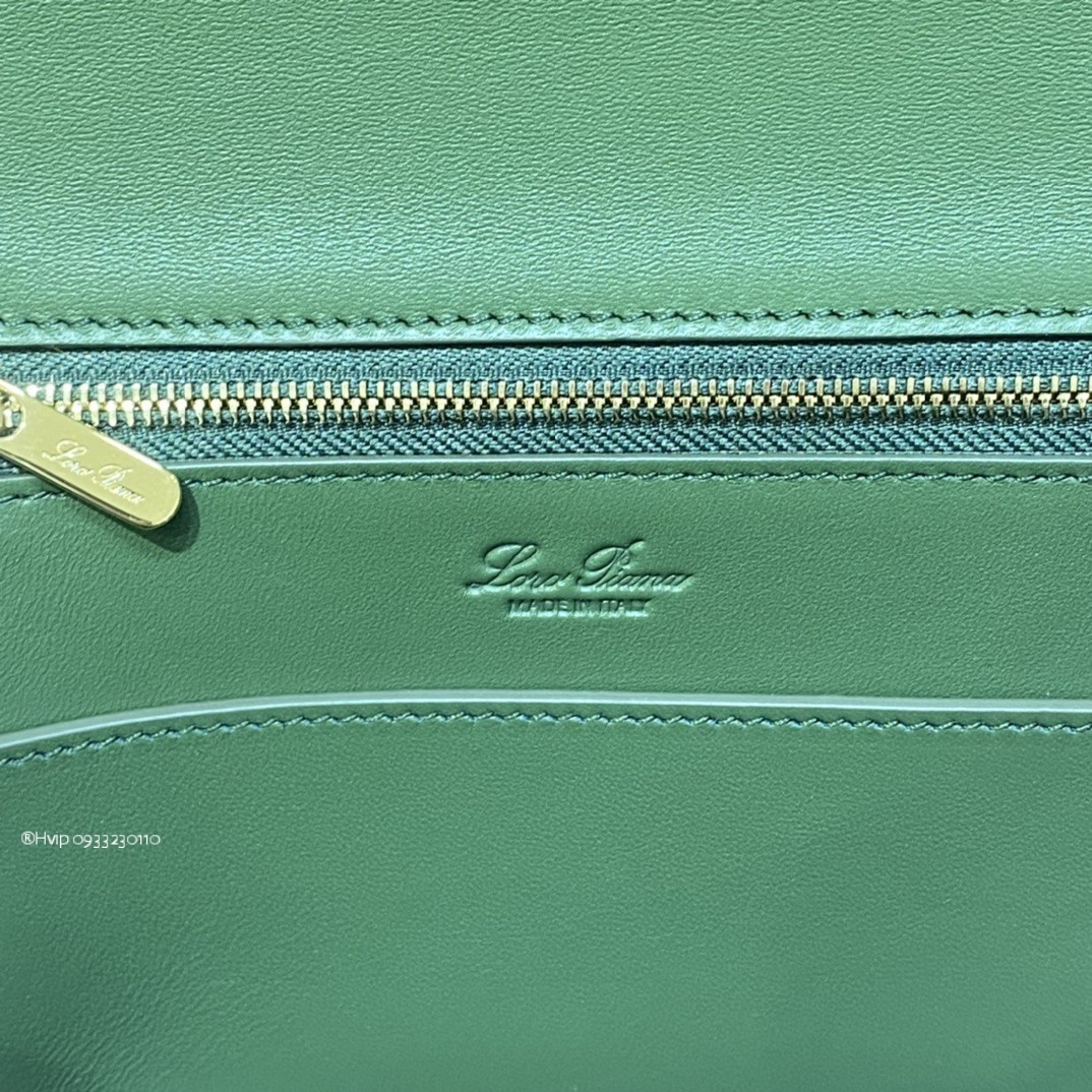 Delvaux small Ghiera bag Smooth Calfskin FAO1146 Dark Choco Licorice/matcha Powder (B3QU