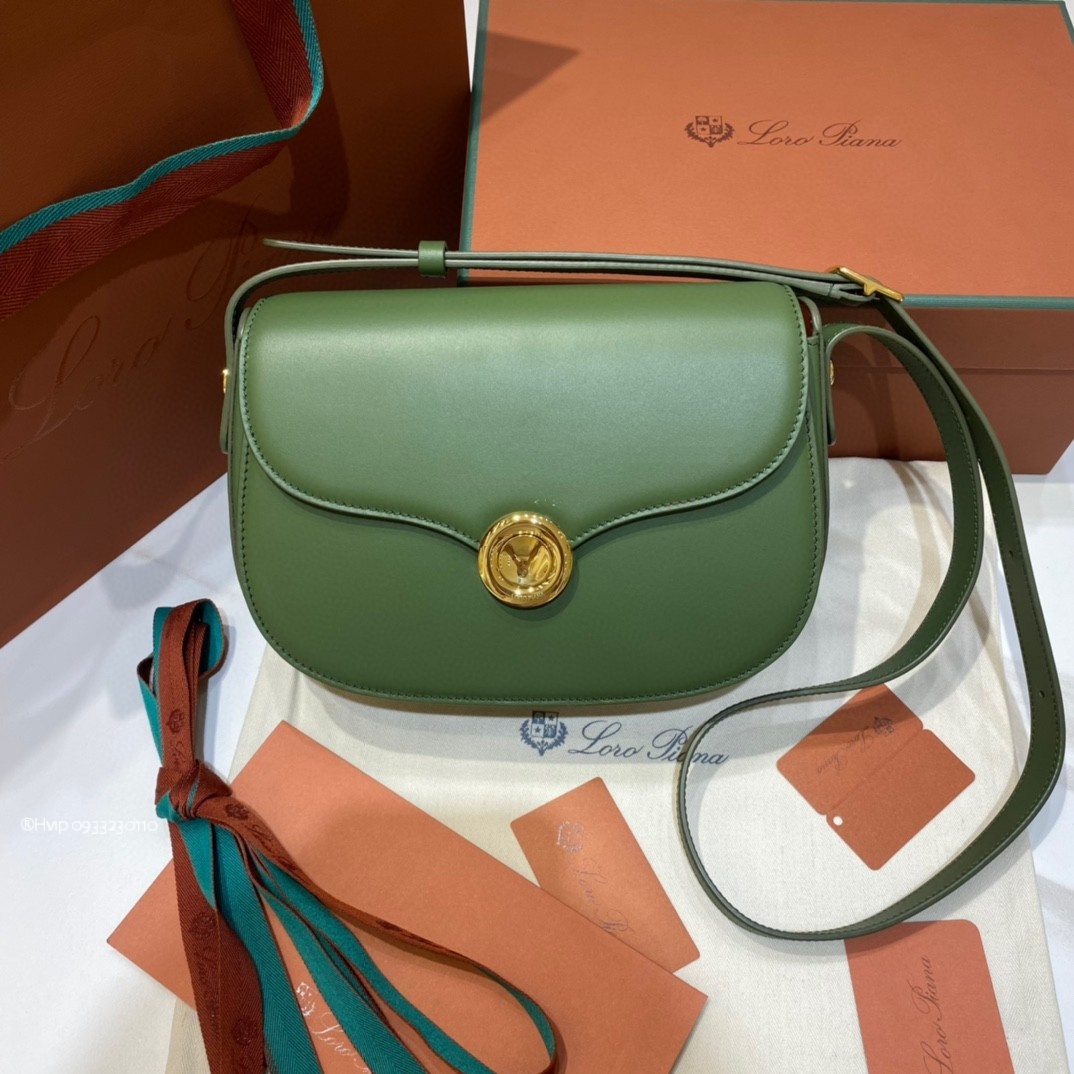 Delvaux small Ghiera bag Smooth Calfskin FAO1146 Azuki Beans/dark Lichen Green (B4AX)