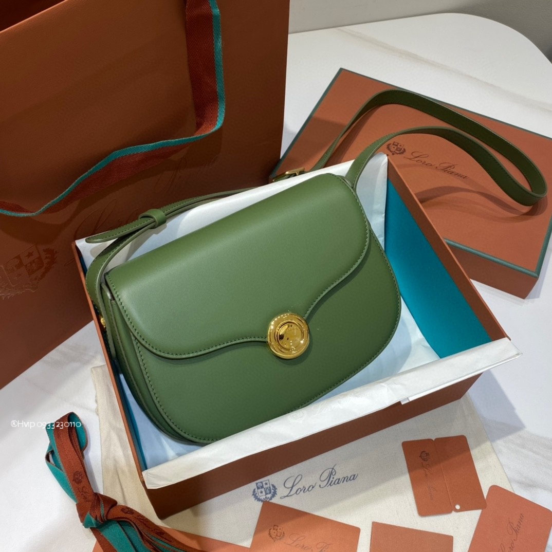Delvaux small Ghiera bag Smooth Calfskin FAO1146 Azuki Beans/dark Lichen Green (B4AX)