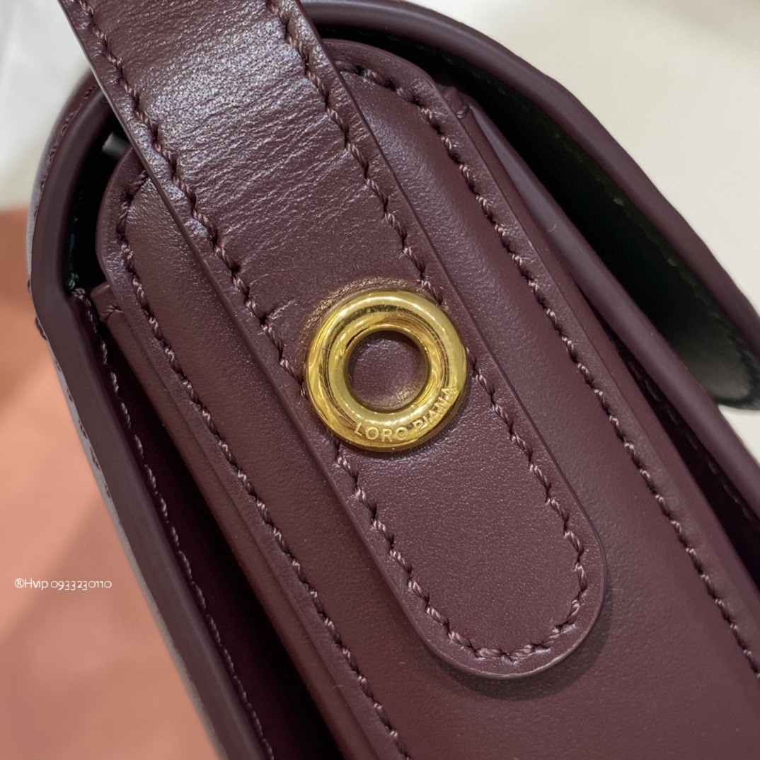 Delvaux small Ghiera bag Smooth Calfskin FAO1146 Dark Choco Licorice/matcha Powder (B3QU