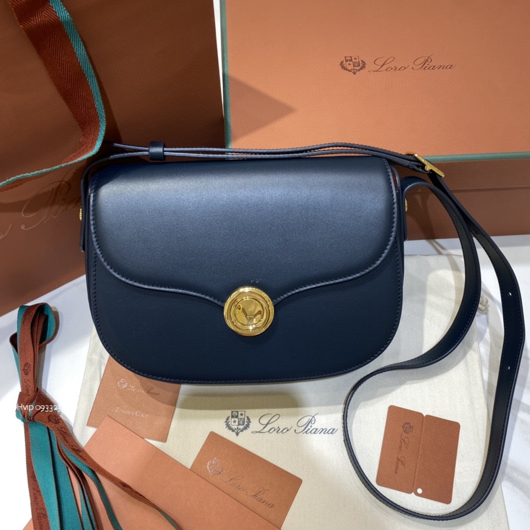 Delvaux small Ghiera bag Smooth Calfskin FAO1146 blue Navy