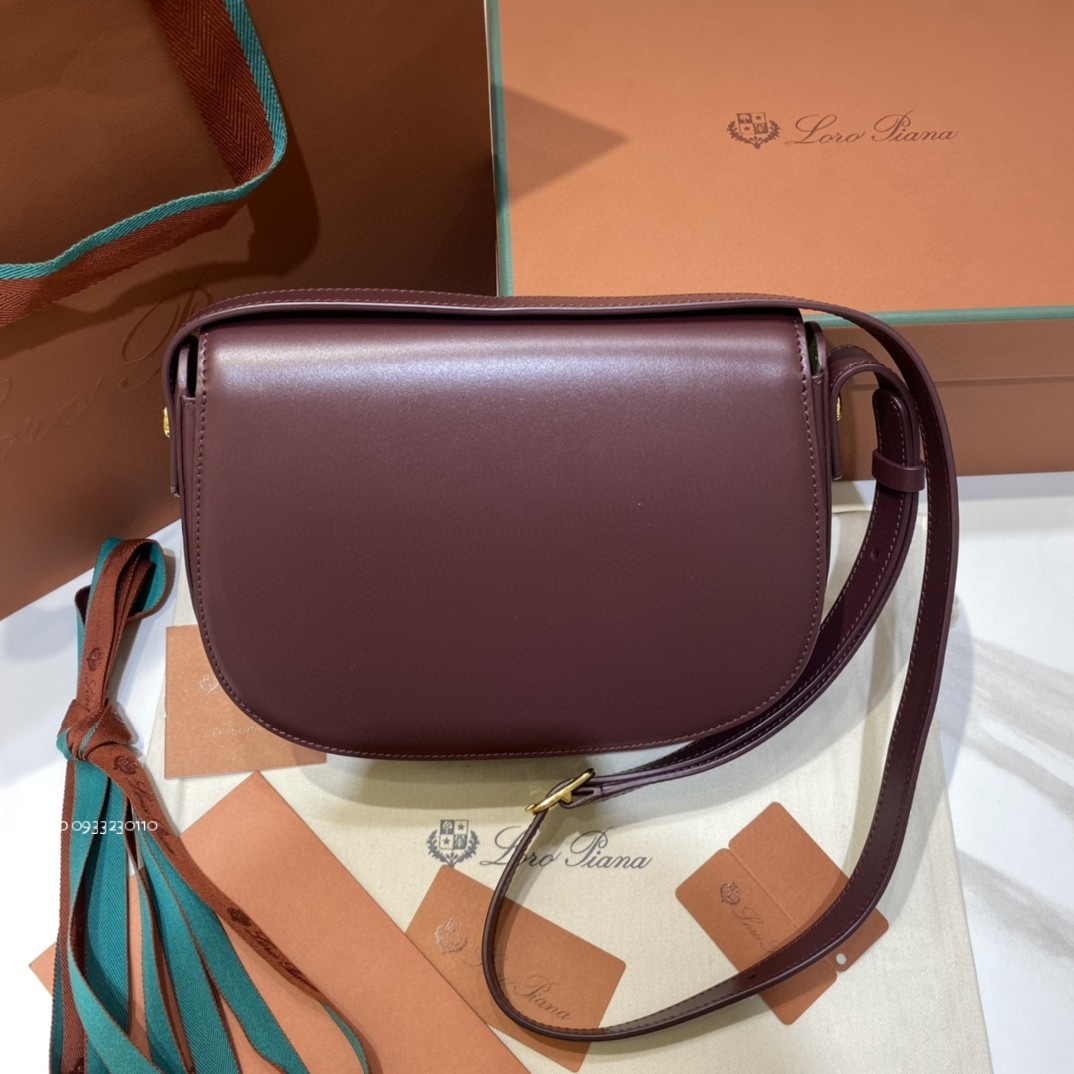 Delvaux small Ghiera bag Smooth Calfskin FAO1146 Dark Choco Licorice/matcha Powder (B3QU