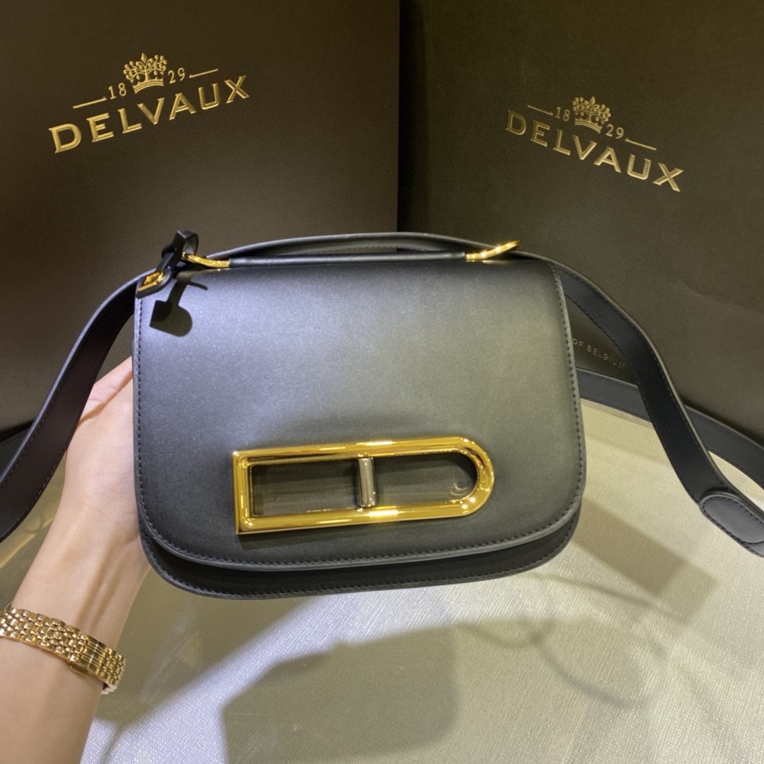 Delvaux Lingotin Olen Calf AA0574BJF099ZDG black
