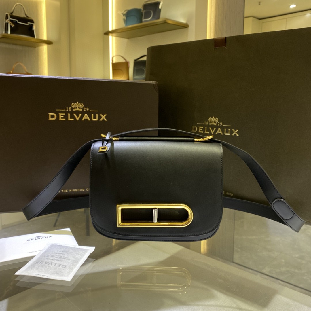 Delvaux Lingotin Olen Calf AA0574BJF099ZDG black