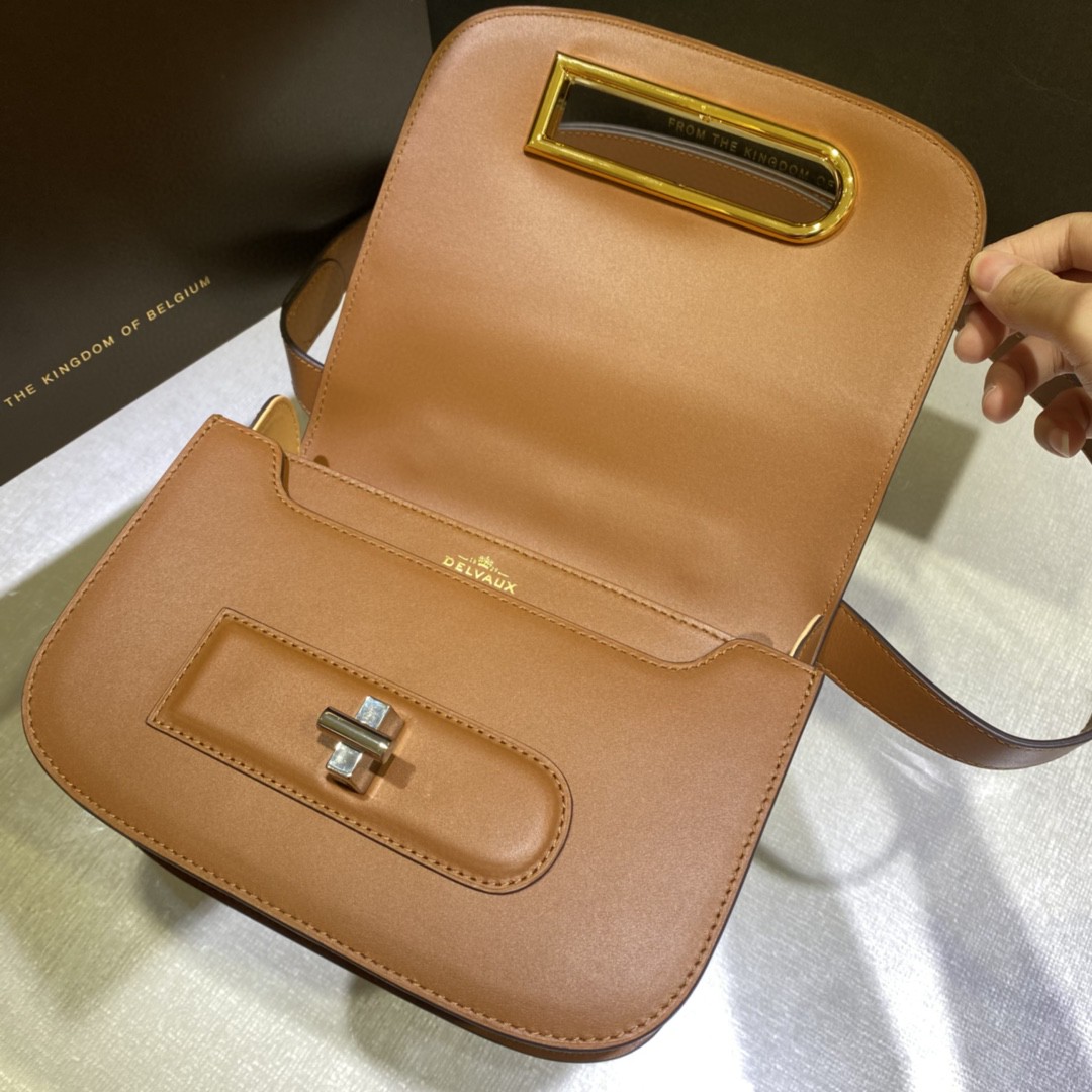 Delvaux Lingotin Olen Calf AA0574BJF099ZDG Tan