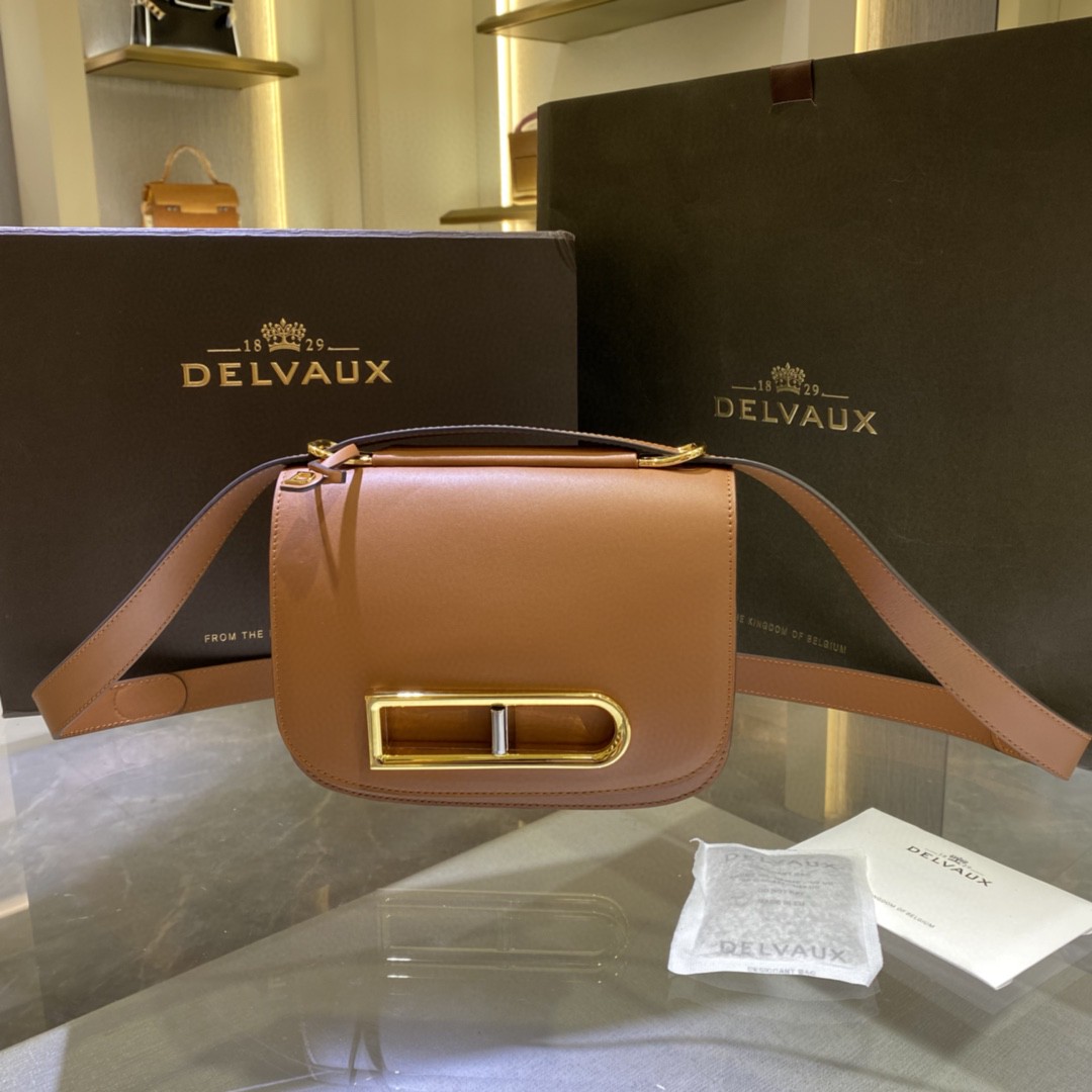 Delvaux Lingotin Olen Calf AA0574BJF099ZDG Tan