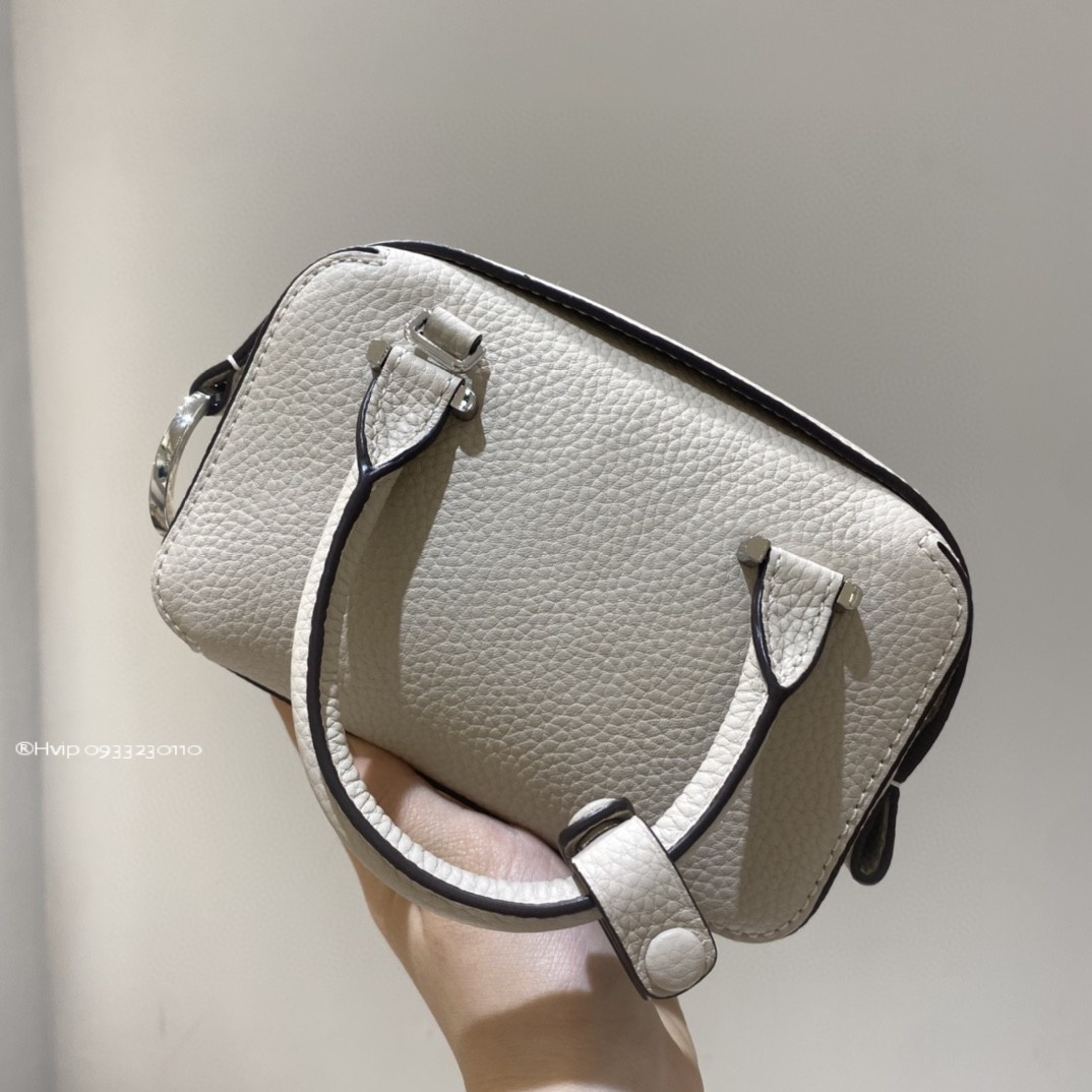 Delvaux Cool Box Nano in Taurillon Soft AA0669AQY Sesame