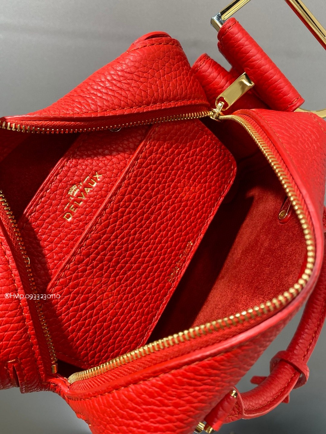 Delvaux Cool Box Nano in Taurillon Soft AA0669AQY Velvet