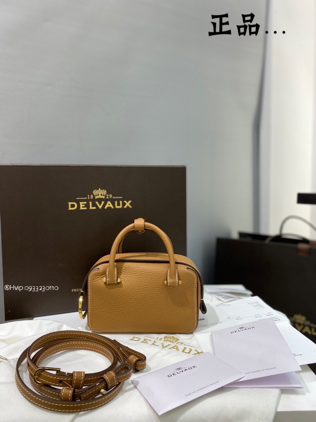 Delvaux Cool Box Nanoin Taurillon Soft AA0669AQY0ADNDO Vegetal - Ivory