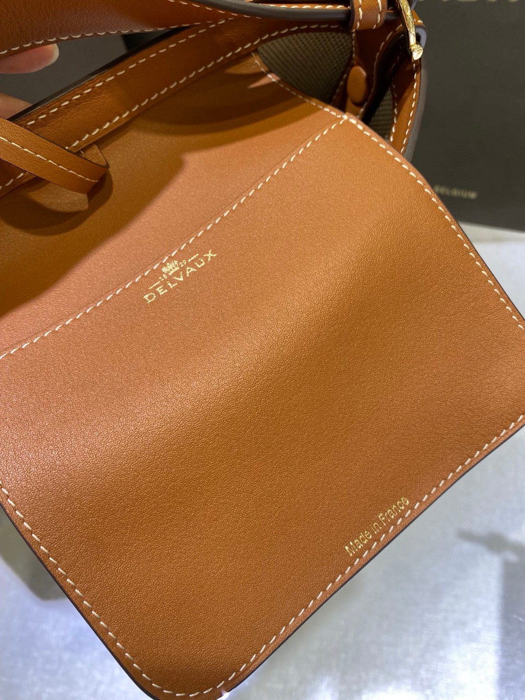 Delvaux Pin Daily in Canvas (Natural - Tan)