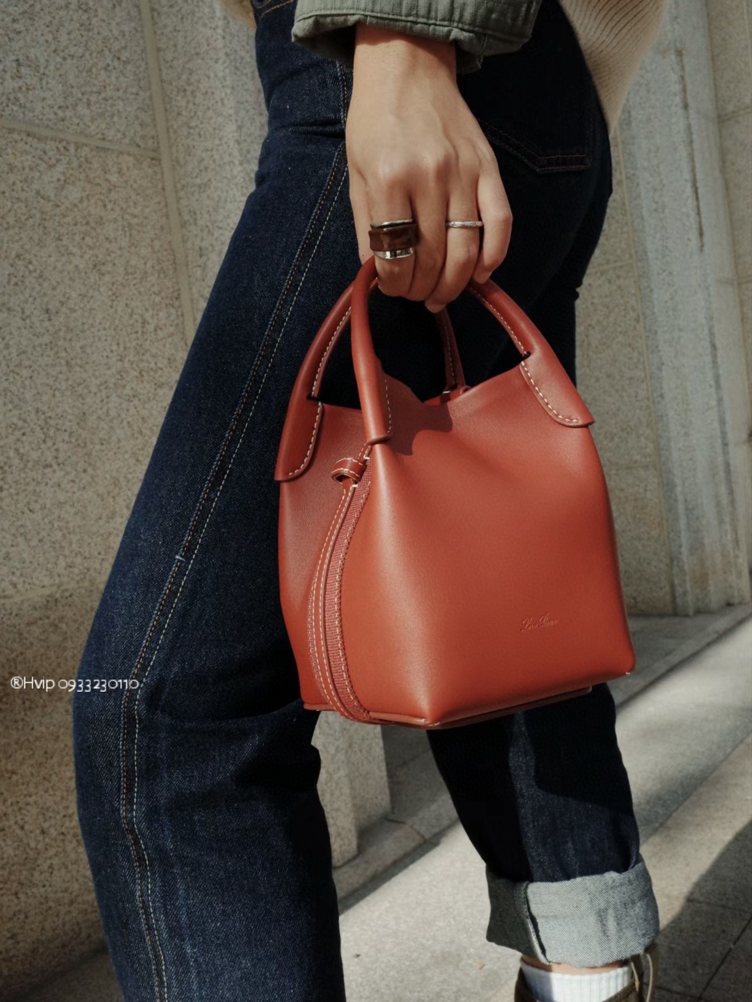 Loro Piana Micro Bale bag Smooth Calfskin FAN0807 Loro Piana Kummel (P500