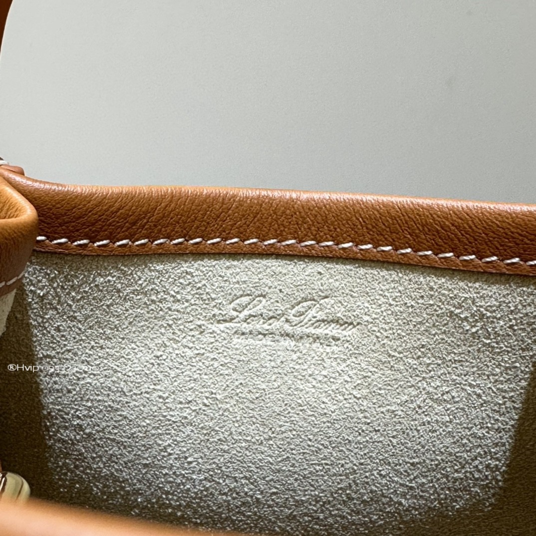 Loro Piana Micro Bale bag Smooth Calfskin FAN0807 Warm Tan (L08P)