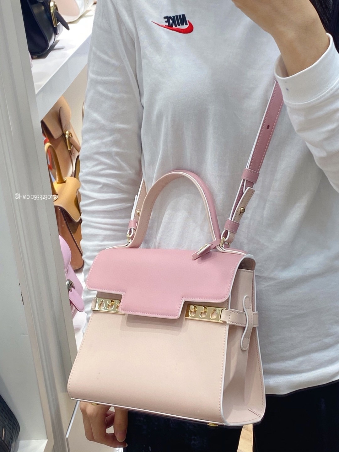 Delvaux Tempete MM in Supple Calf Bi-Colour