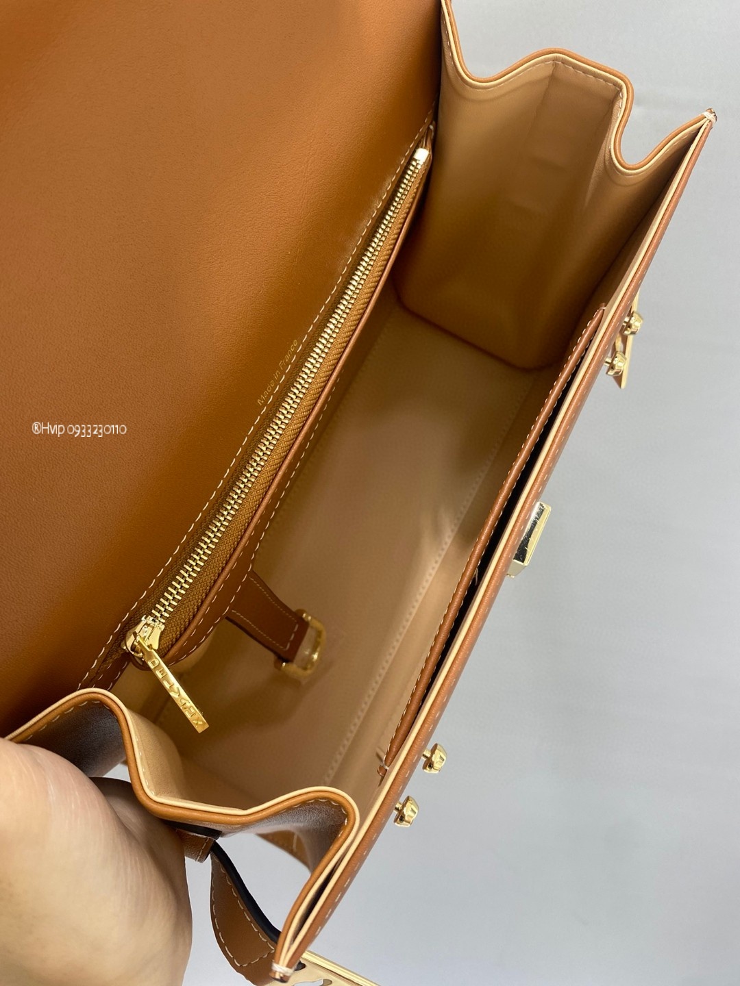 Delvaux Tempete MM in Supple Calf Bi-Colour