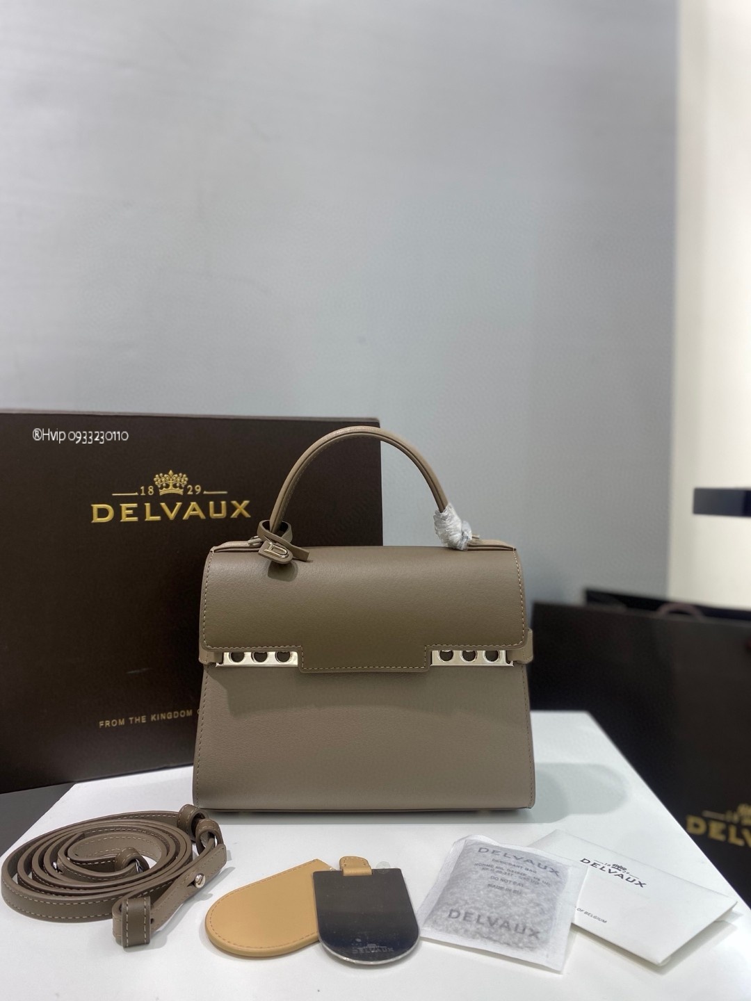 Delvaux Tempete small in Supple Calf Bi-Colour