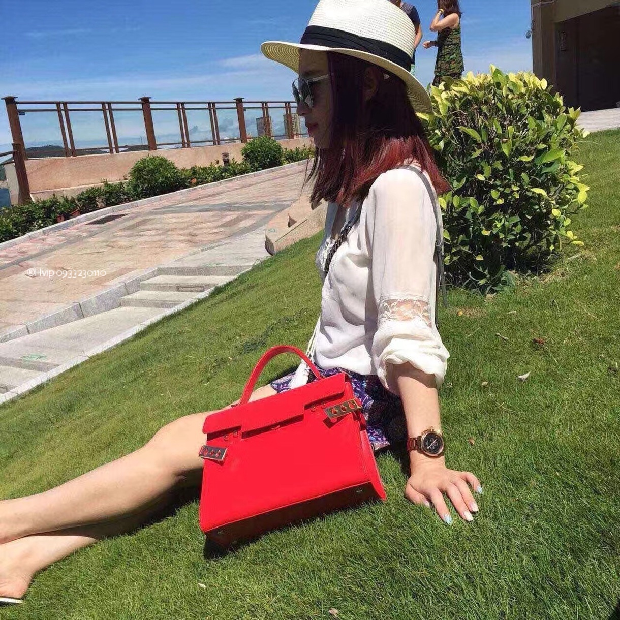 Delvaux Tempête MM in Crispy Calf AA0611AMF red GHW