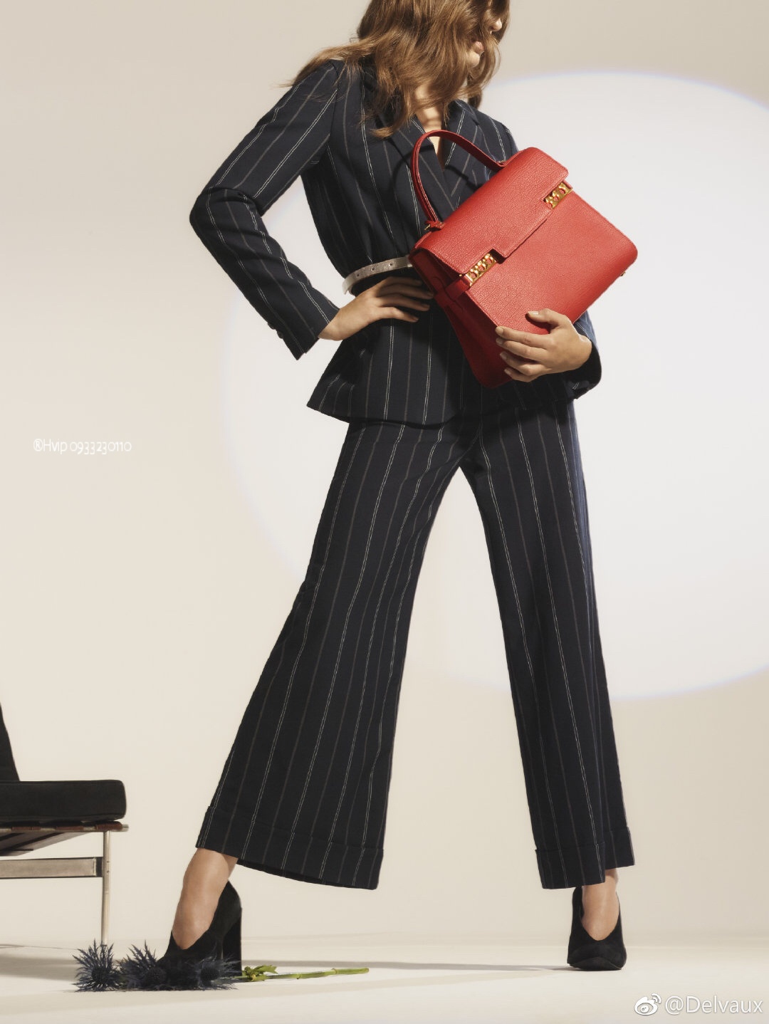 Delvaux Tempête MM in Crispy Calf AA0611AMF red GHW