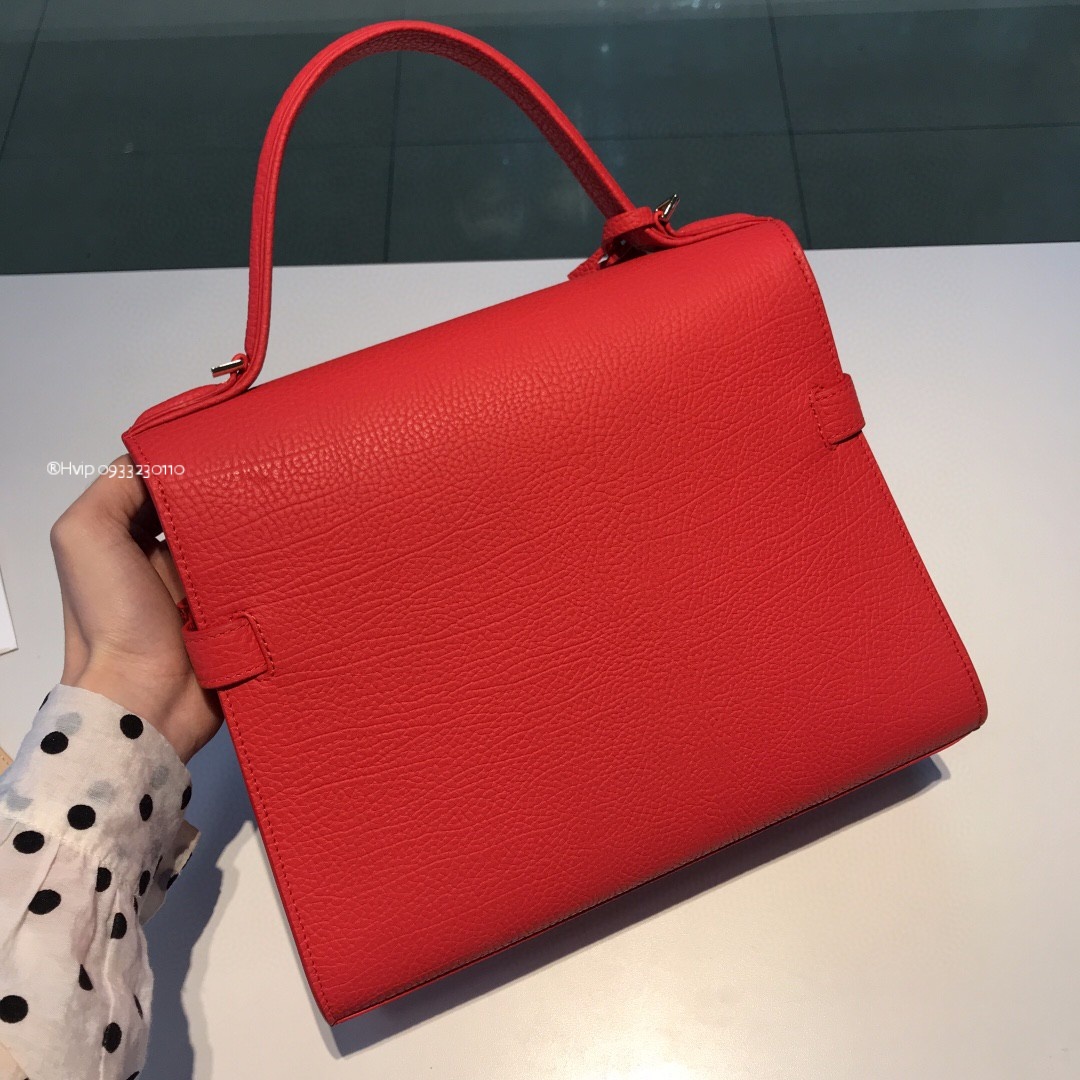 Delvaux Tempête MM in Crispy Calf AA0611AMF red GHW