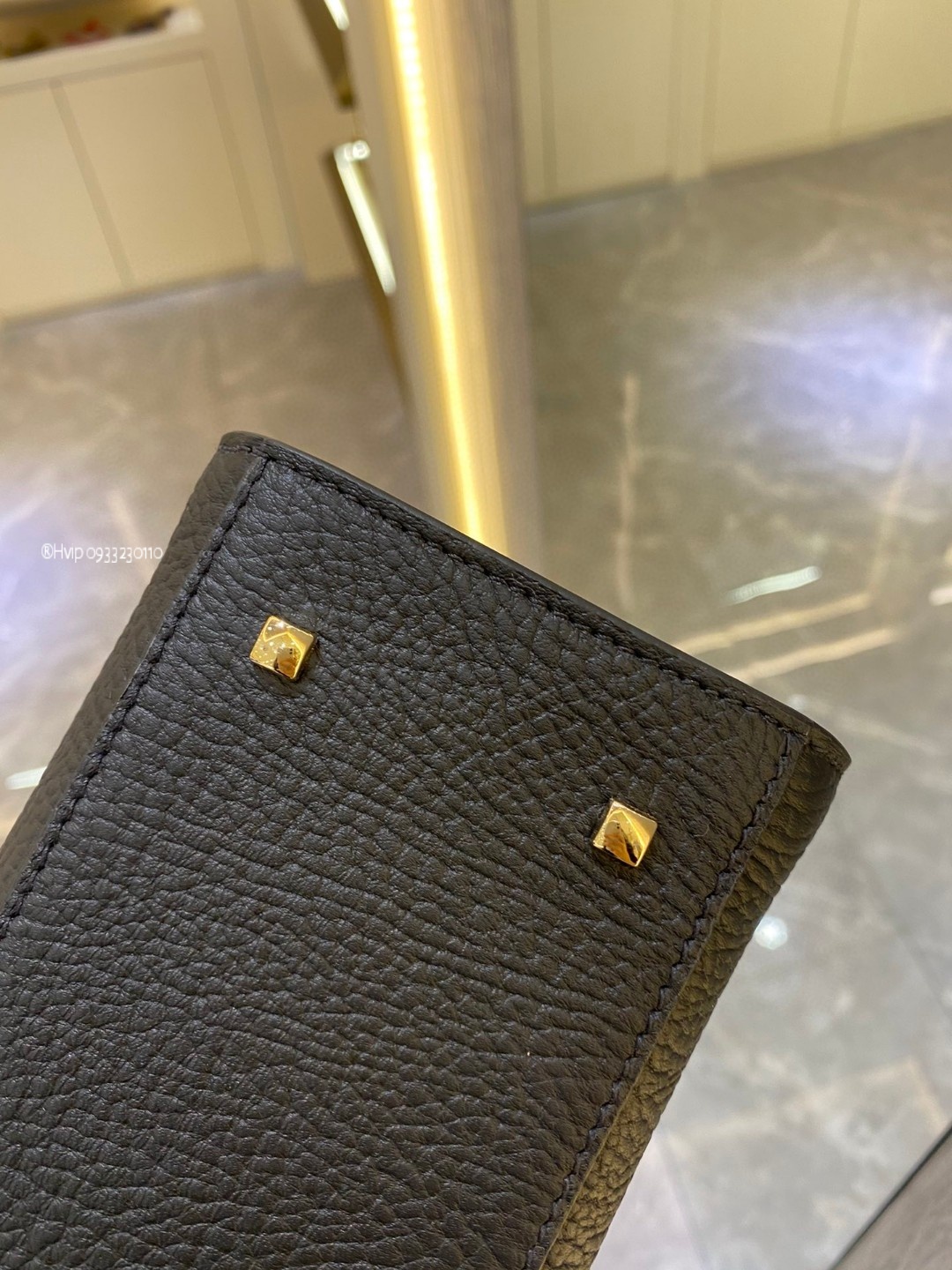 Delvaux Tempête PM in Crispy Calf leather AA0612AMF Black GHW