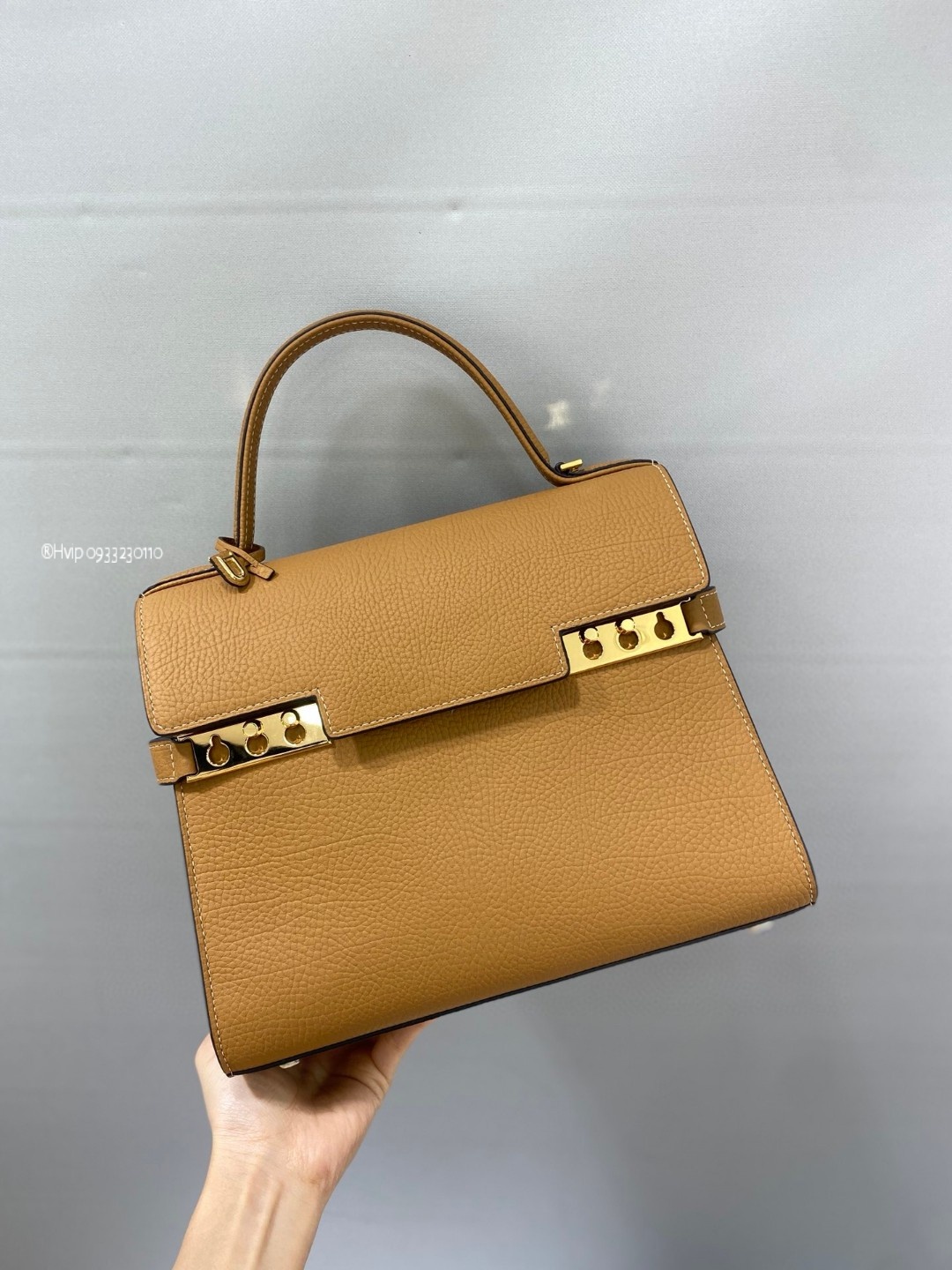 Delvaux Tempête MM in Crispy Calf AA0611AMF0ADNDO Vegetal - Ivory