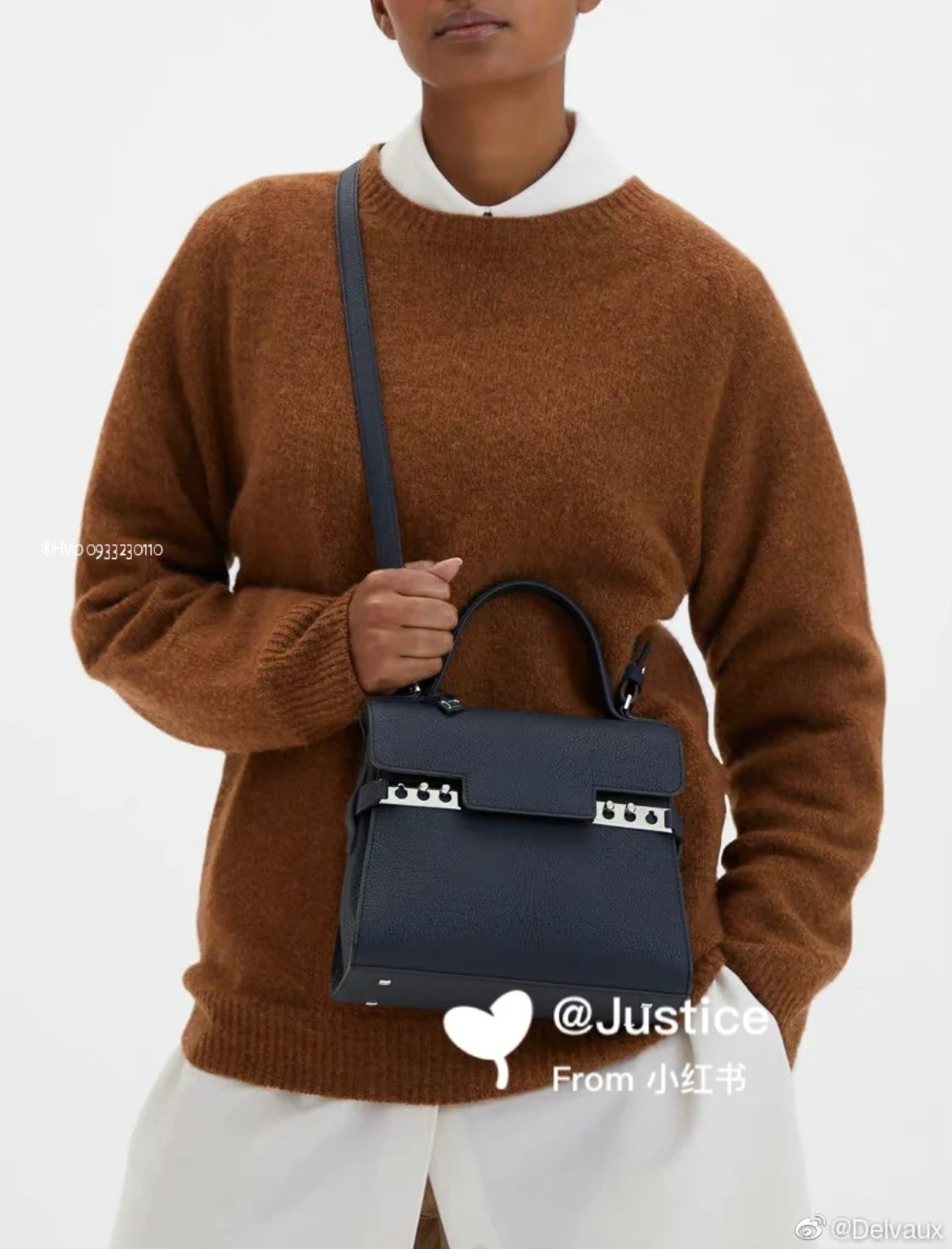 Delvaux Tempête PM in Crispy Calf leather AA0612AMF Black PHW