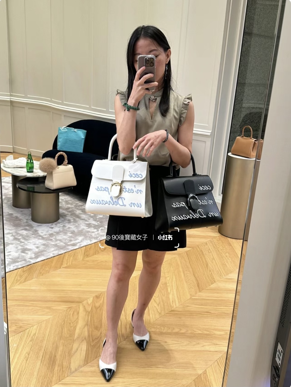 Delvaux L'Humour MM in Box Calf AA0661AAM