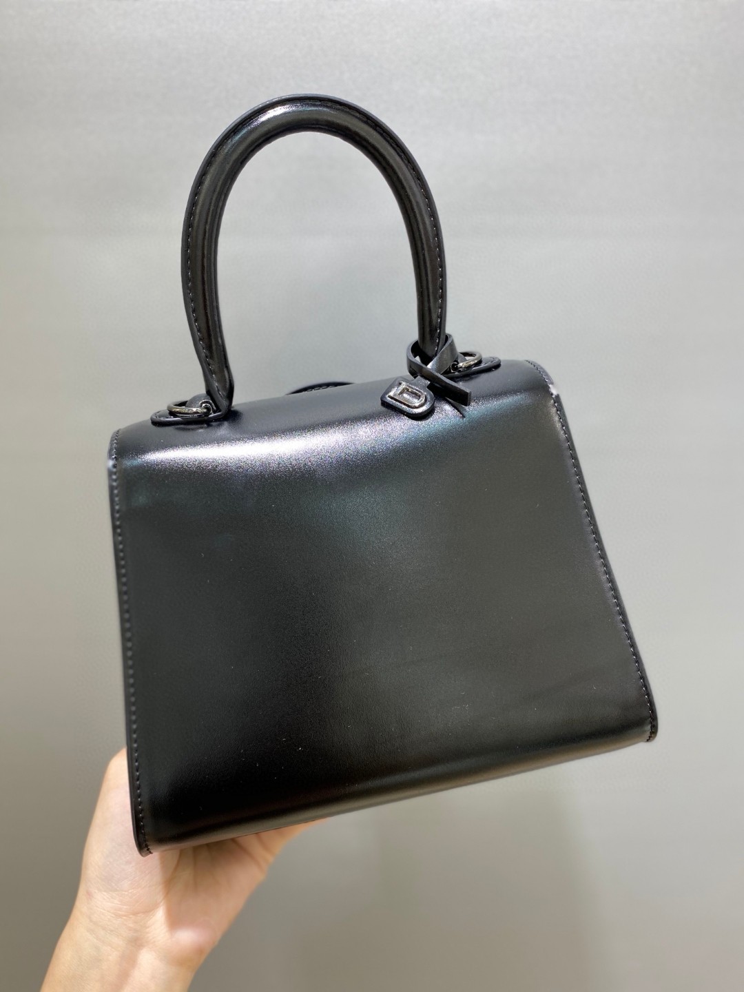 Delvaux L'Humour mini in Box Calf black