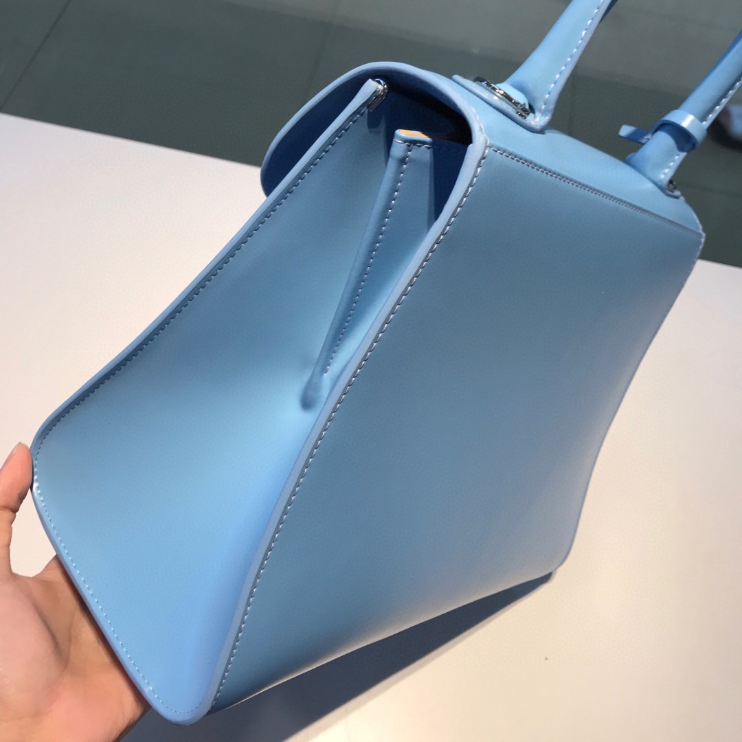 Delvaux L'Humour mini in Box Calf blue