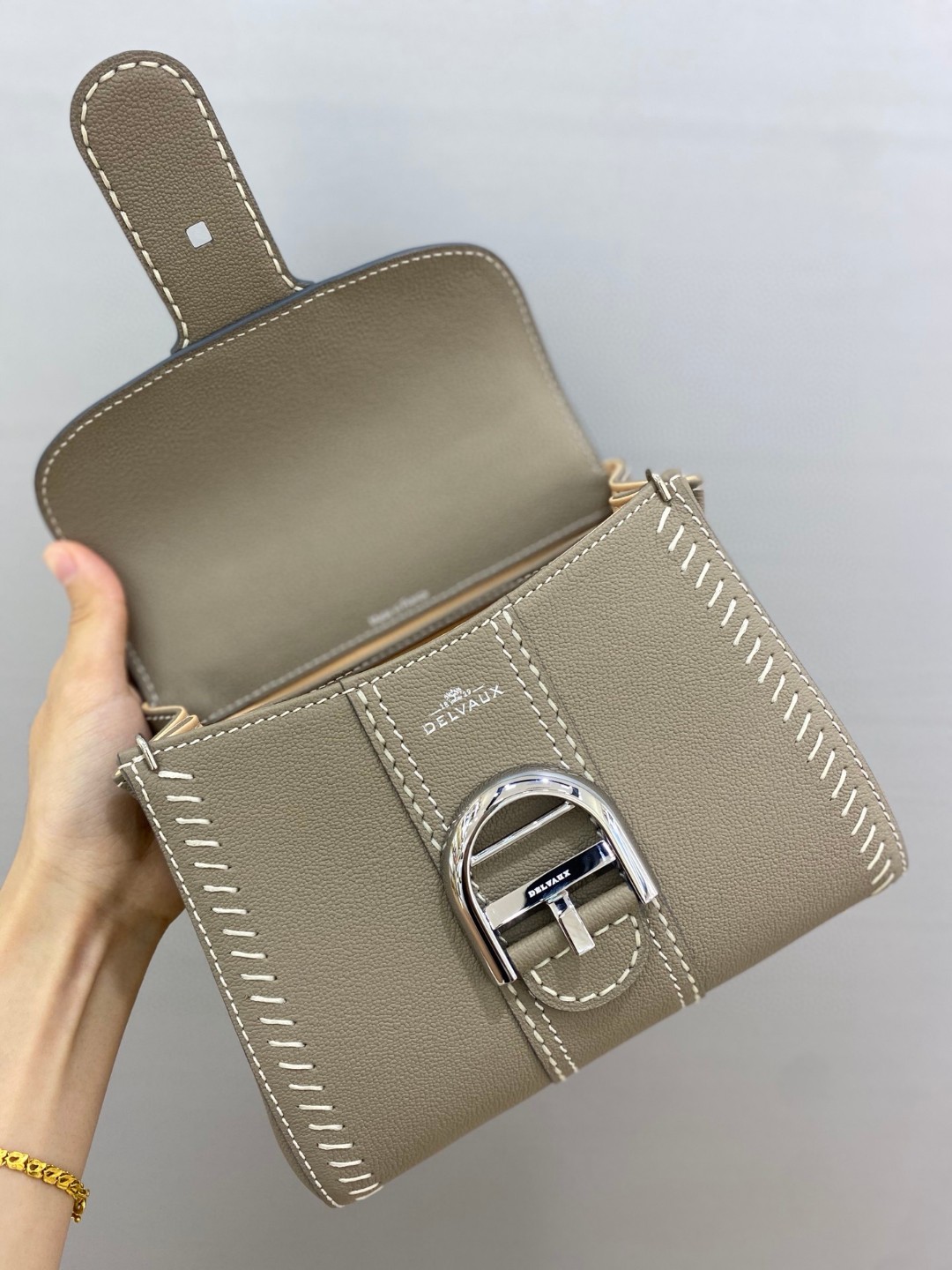 Delvaux Brillant Pm Flywheel 2021 gray