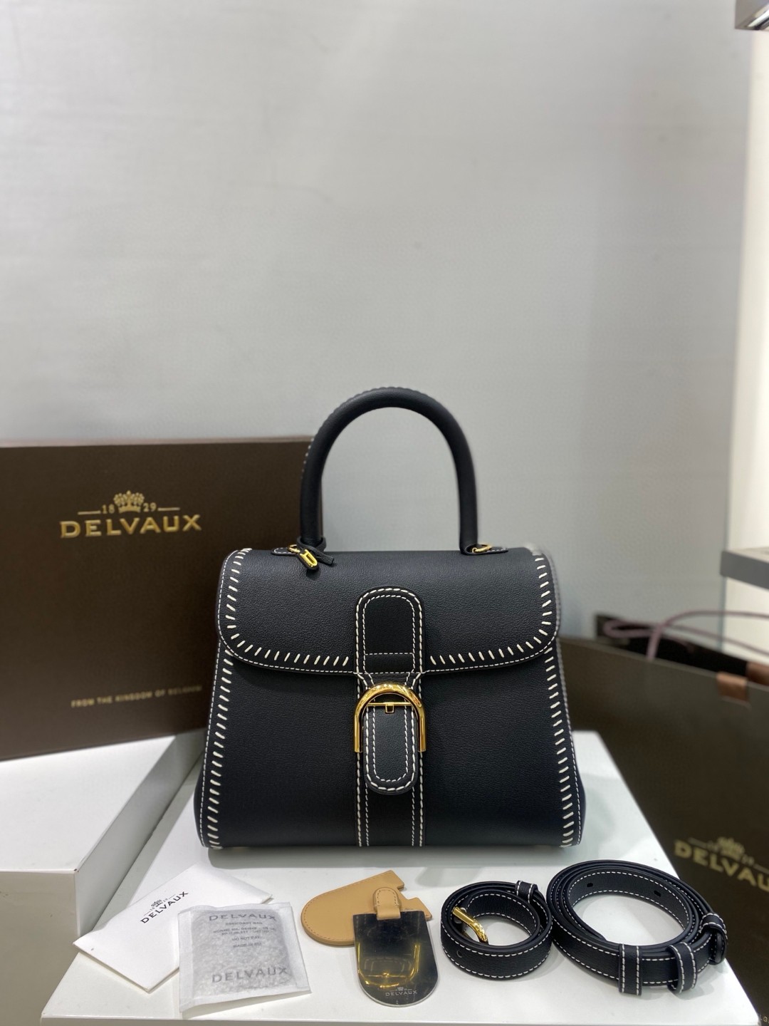 Delvaux Brillant MM Flywheel 2021 black