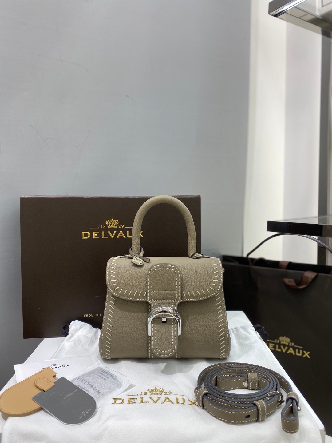 Delvaux Brillant Pm Flywheel 2021 gray