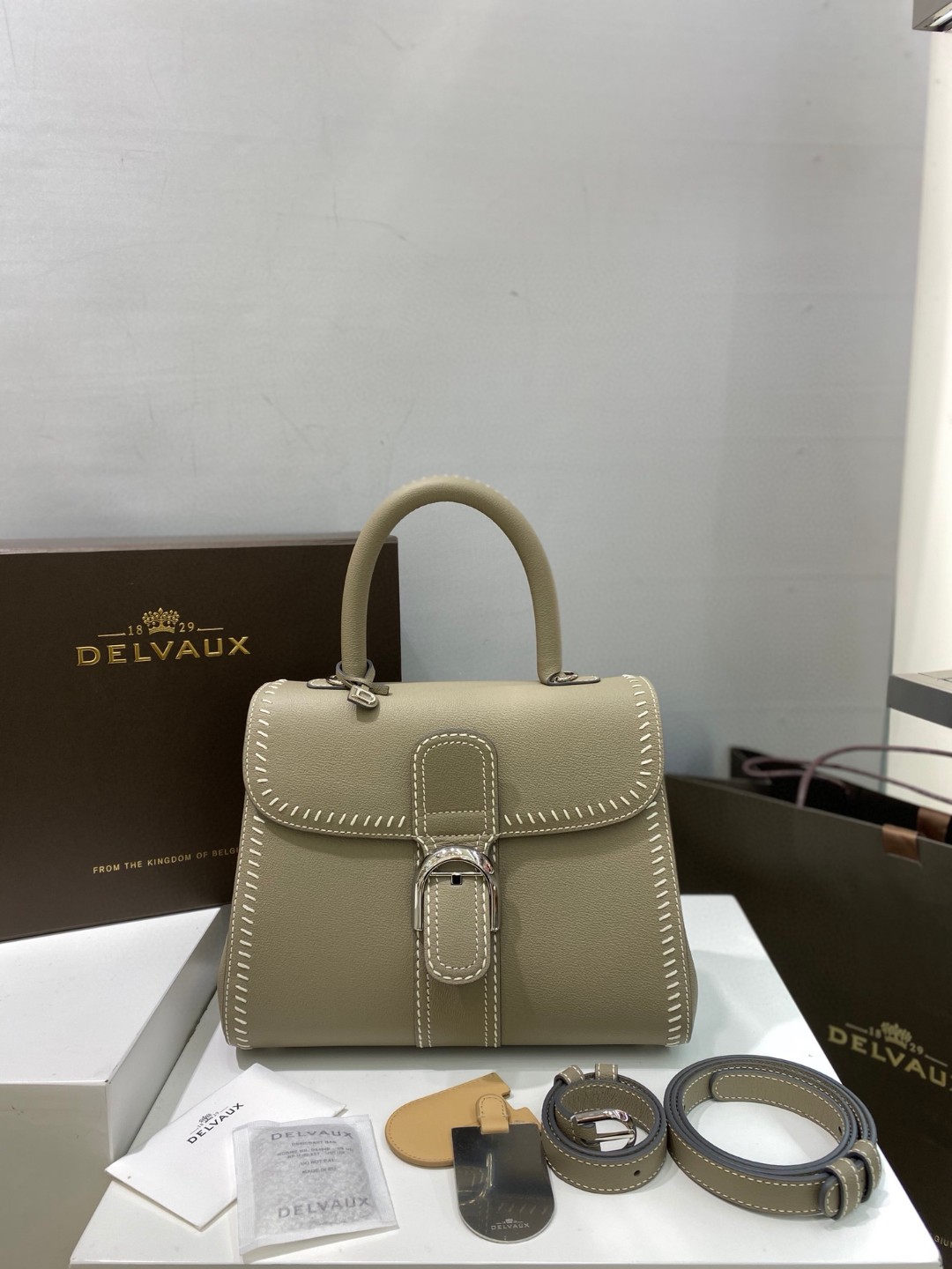 Delvaux Brillant MM Flywheel 2021 grey