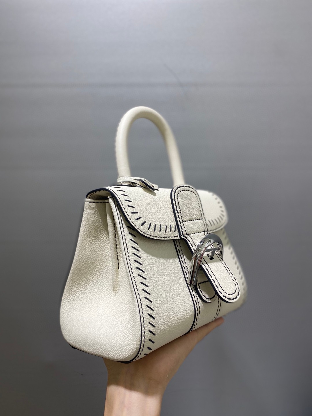 Delvaux Brillant Pm Flywheel 2021 white