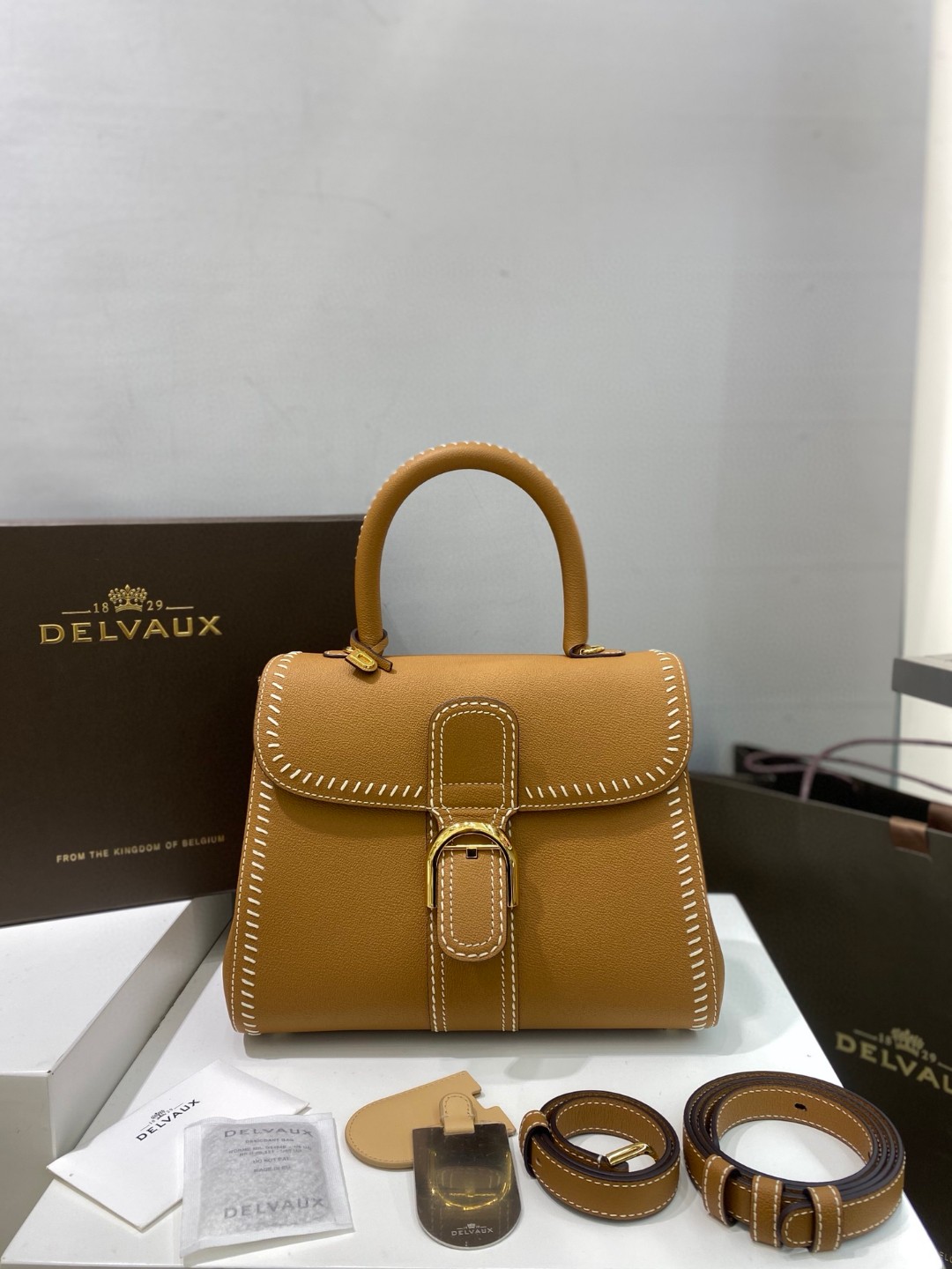 Delvaux Brillant MM Flywheel 2021 gold