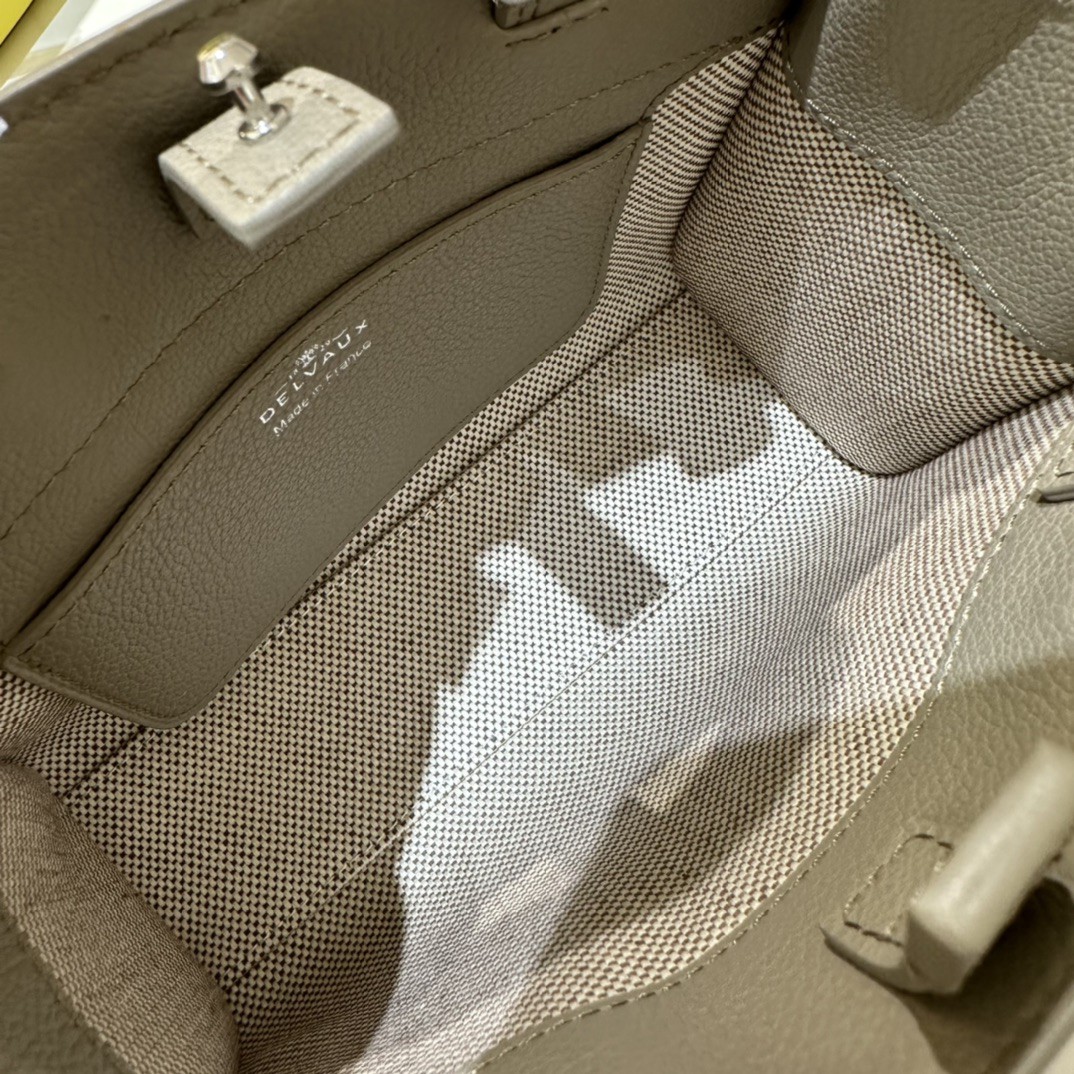 Delvaux Tempête Crush Small in Silky Calf AA0646BQS Sirocco