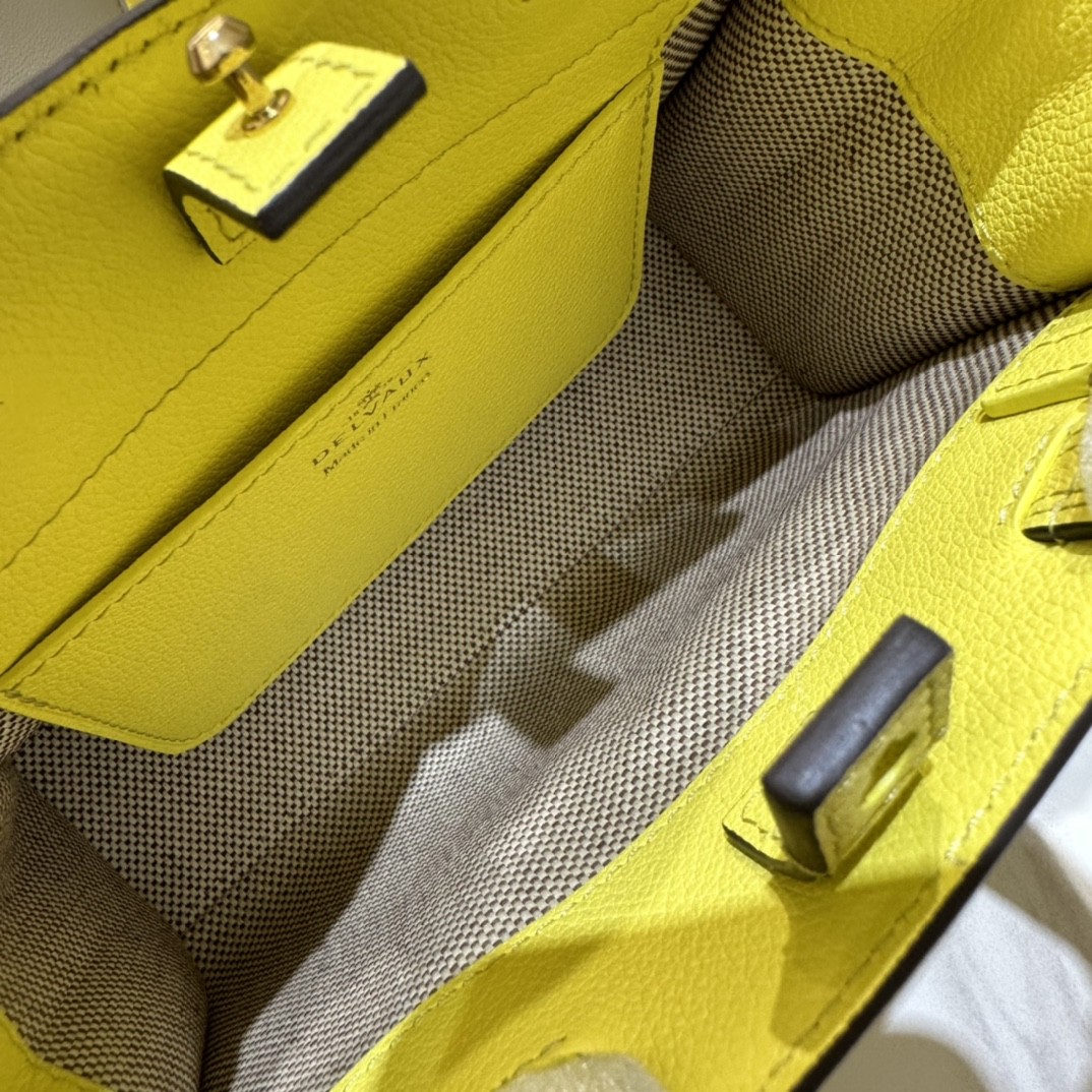 Delvaux Tempête Crush Small in Silky Calf AA0646BQS Yuzu