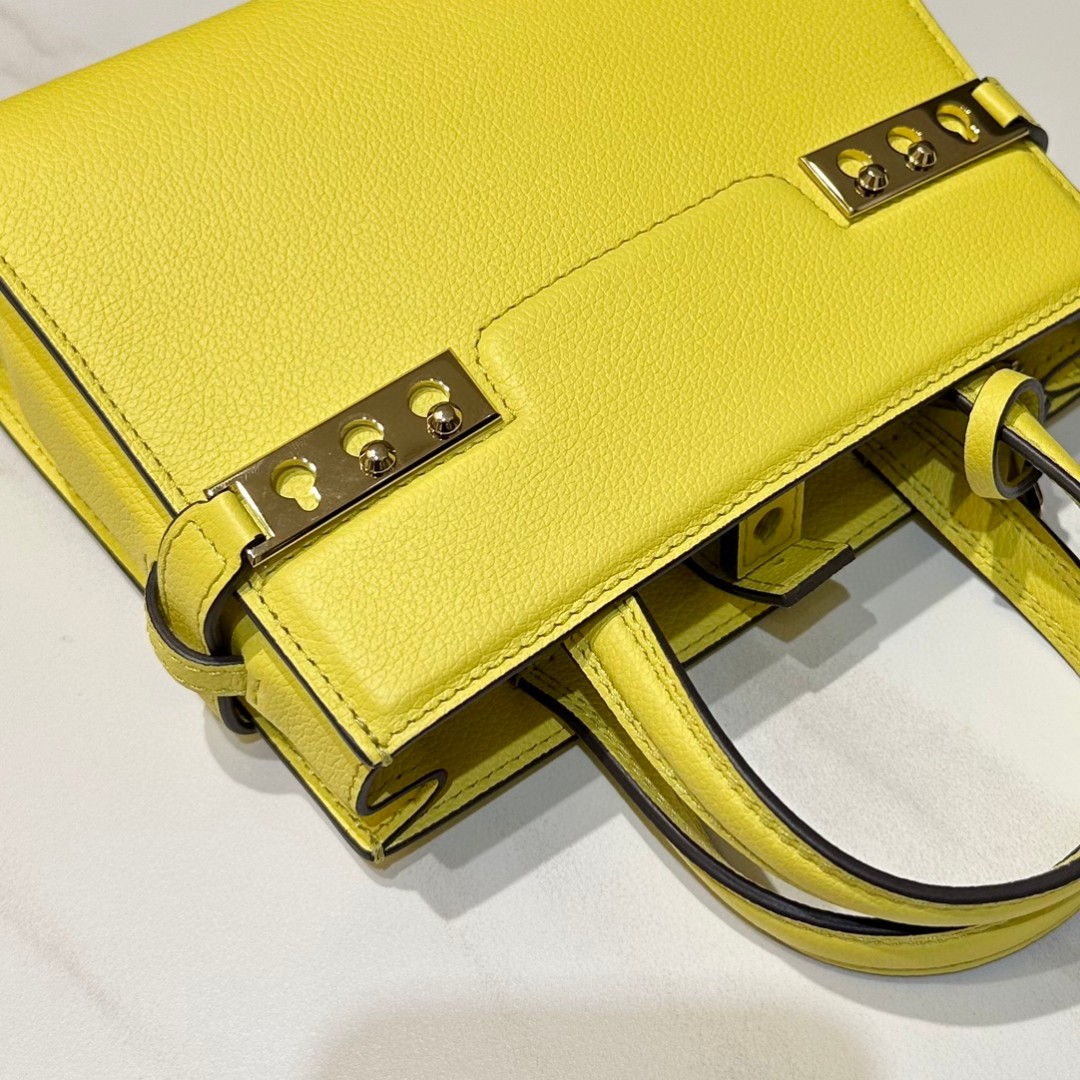 Delvaux Tempête Crush Small in Silky Calf AA0646BQS Yuzu