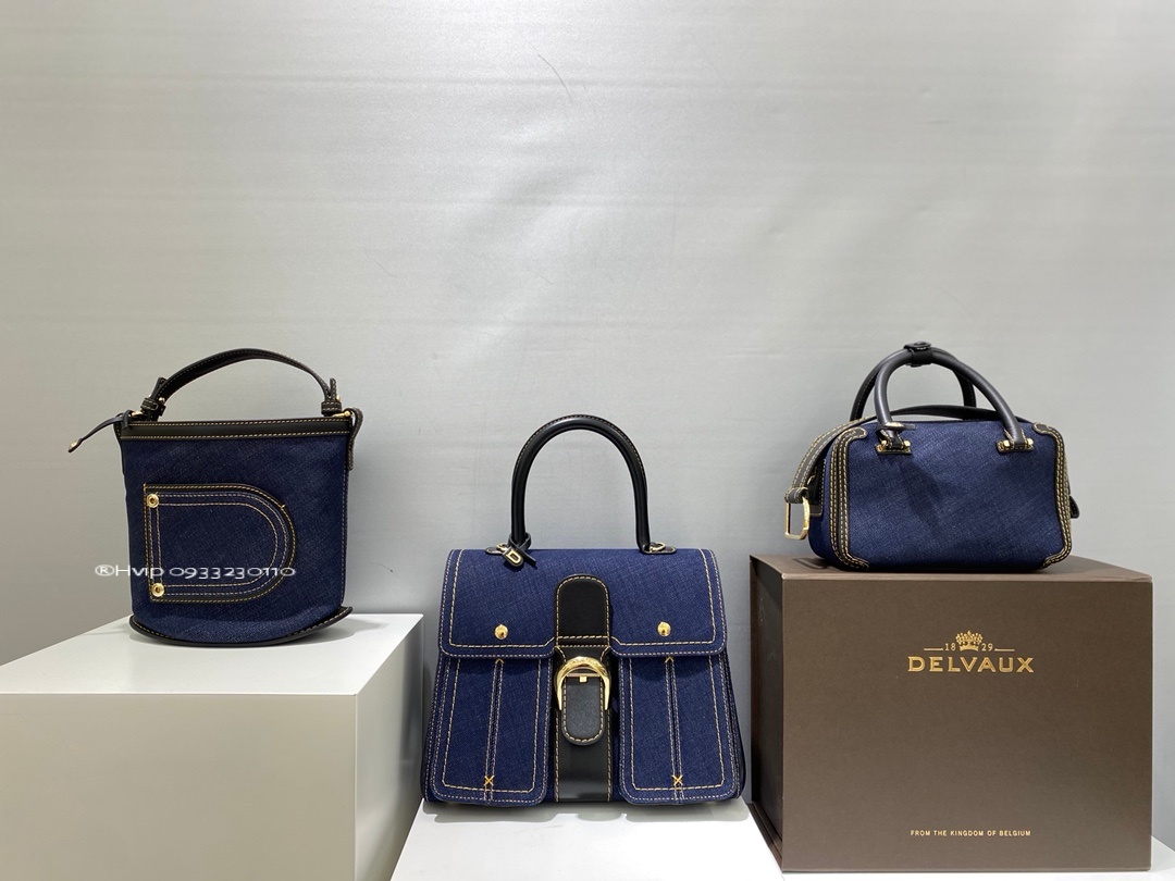 Delvaux Brillant trench denim blue