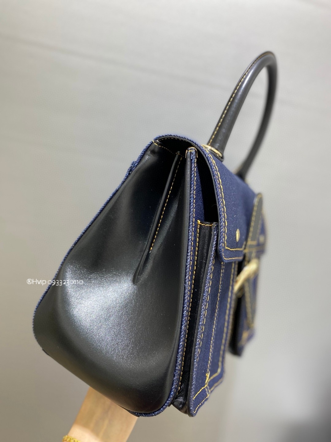Delvaux Brillant trench denim blue