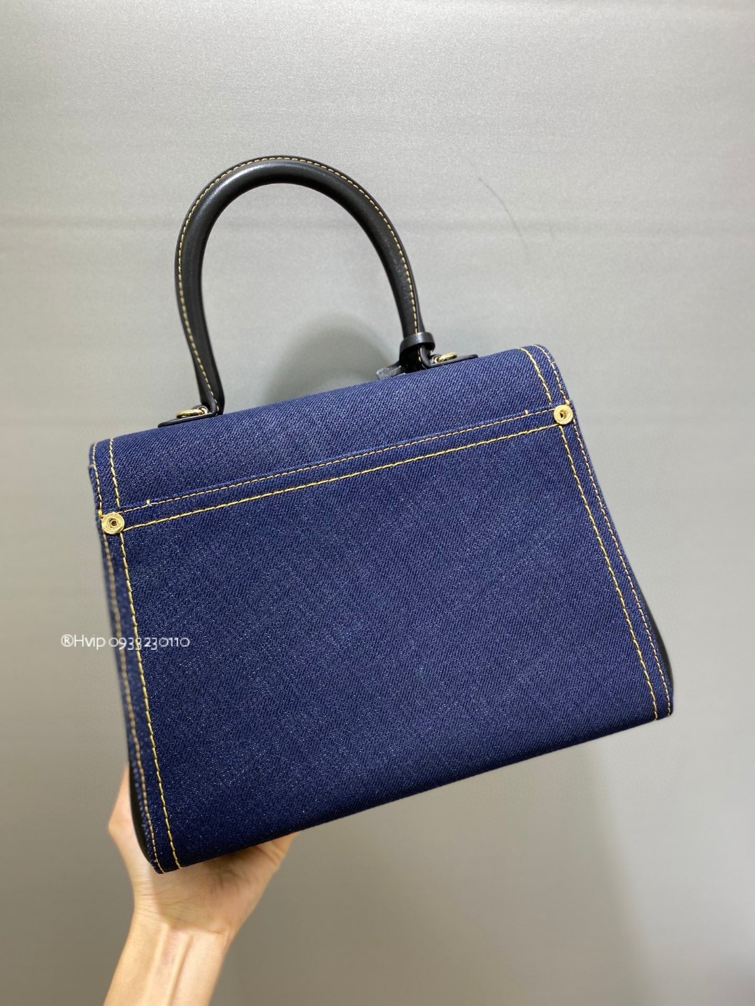 Delvaux Brillant trench denim blue