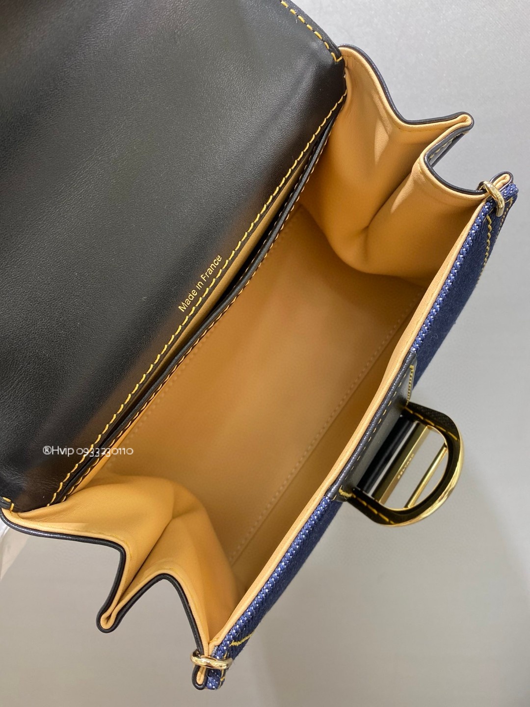 Delvaux Brillant trench pm denim blue