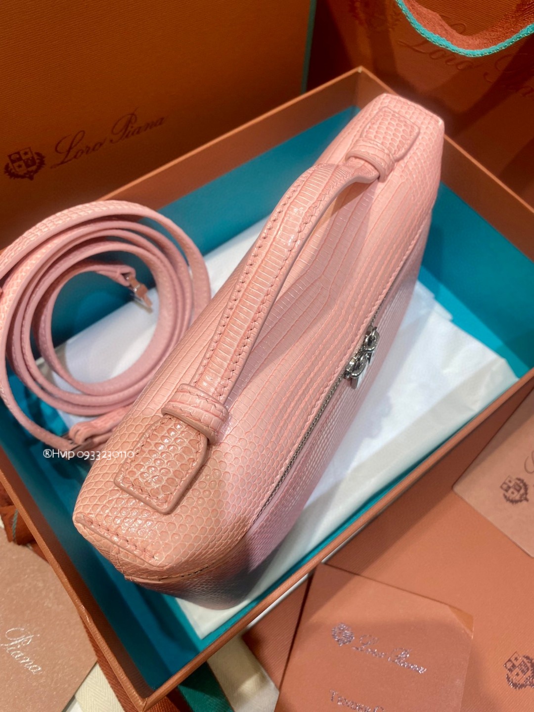 Loro Piana Extra Pocket L19 Lizard pink