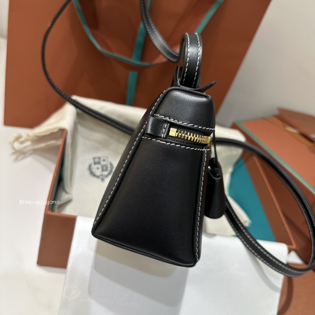 Loro Piana Extra Bag L19 Smooth Calfskin Black (8000)