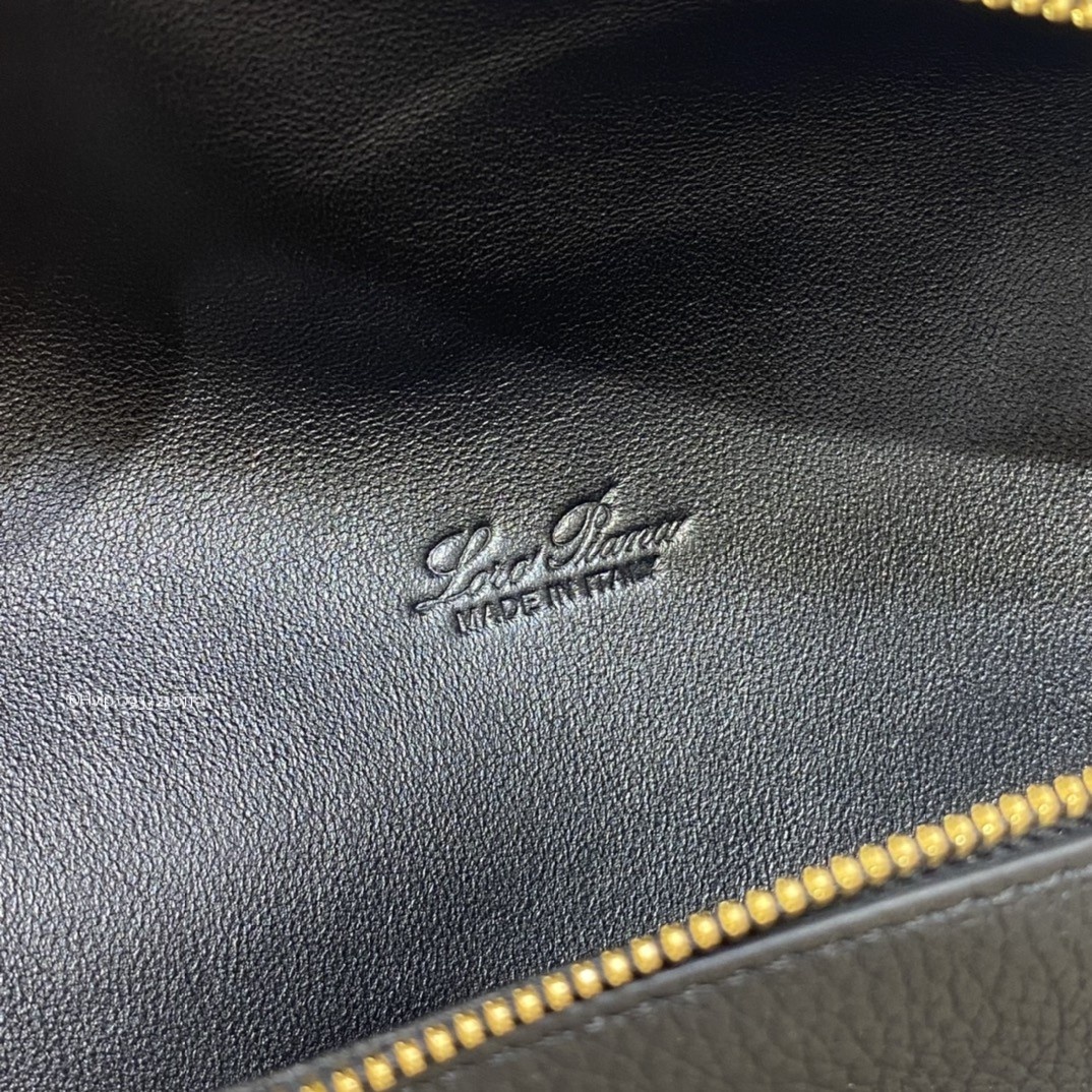 Loro Piana Extra Pocket backpack L23.5 Grained Calfskin black (8000)FAN4041